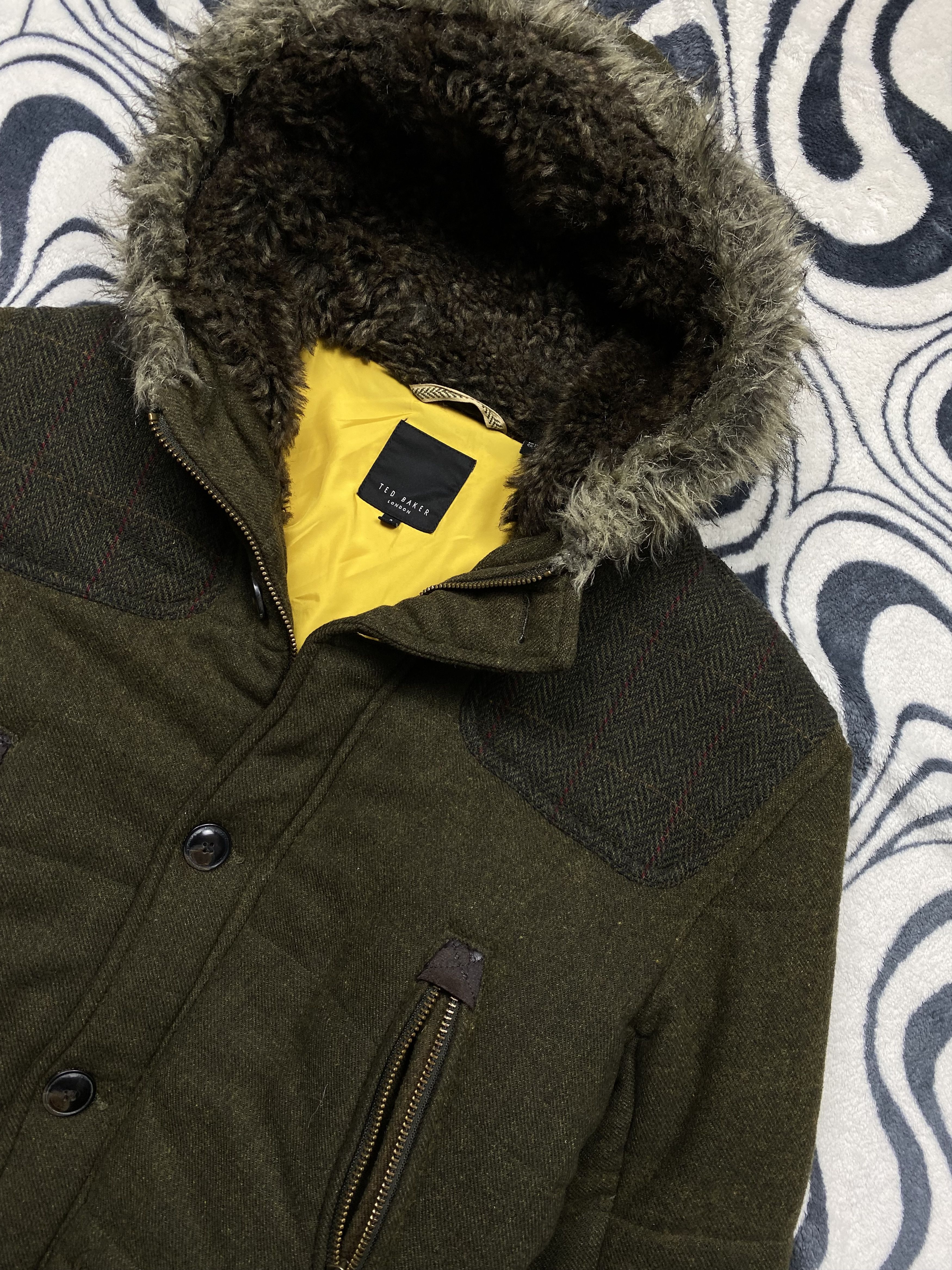 Ted Baker Ted Baker Vintage Tweed Winter Parka Jacket Size US M / EU 48-50 / 2 - 2 Thumbnail