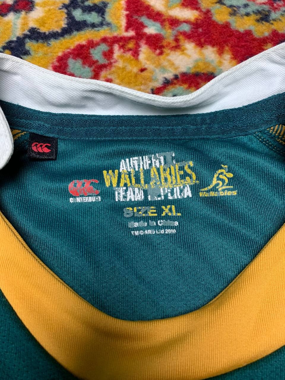 Vintage RUGBY UNION AUSTRALIA WALLABIES 2007/2009 TRAINING JERSEY Size US XL / EU 56 / 4 - 3 Thumbnail