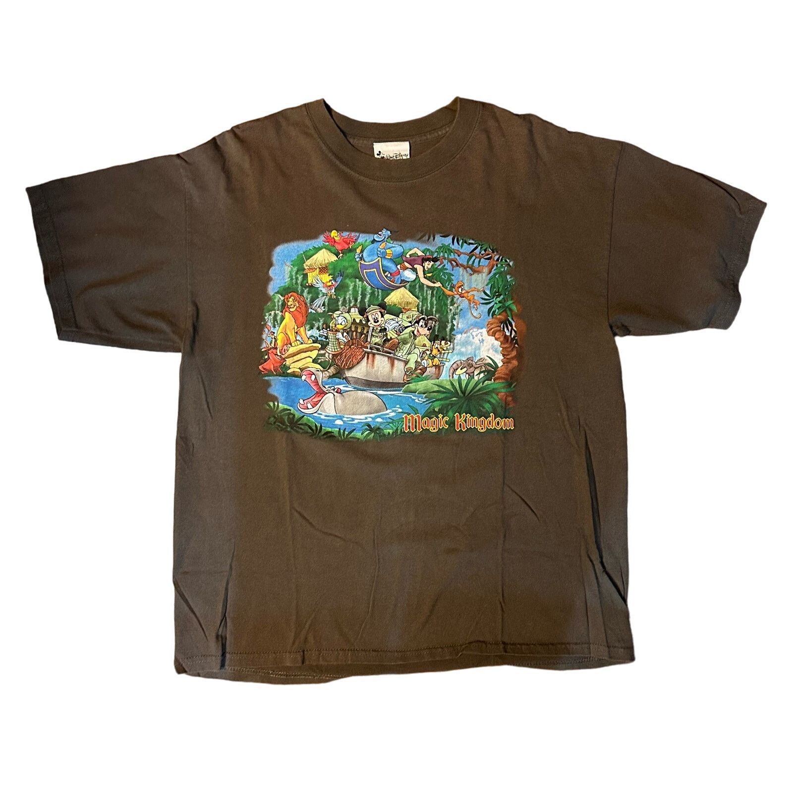 image of Vintage Disney Magic Kingdom Jungle Cruise Tee in Grey, Men's (Size XL)