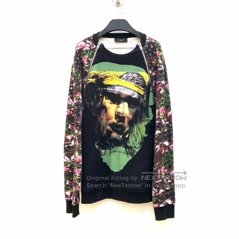 Givenchy Givenchy Head Flower Graphic Hoodie Size US L / EU 52-54 / 3 - 1 Thumbnail