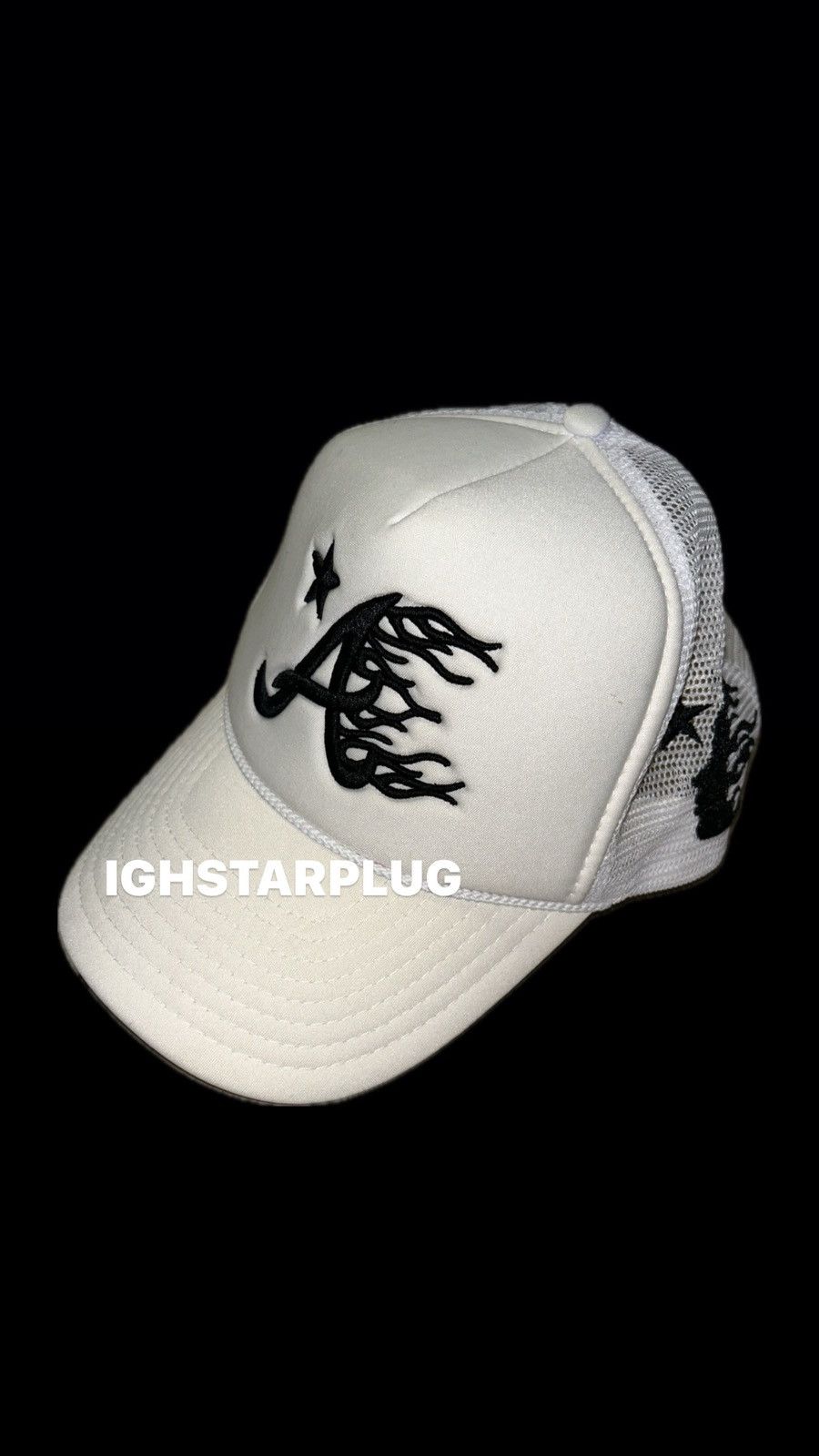 image of Hellstar Trucker Hat in White, Men's