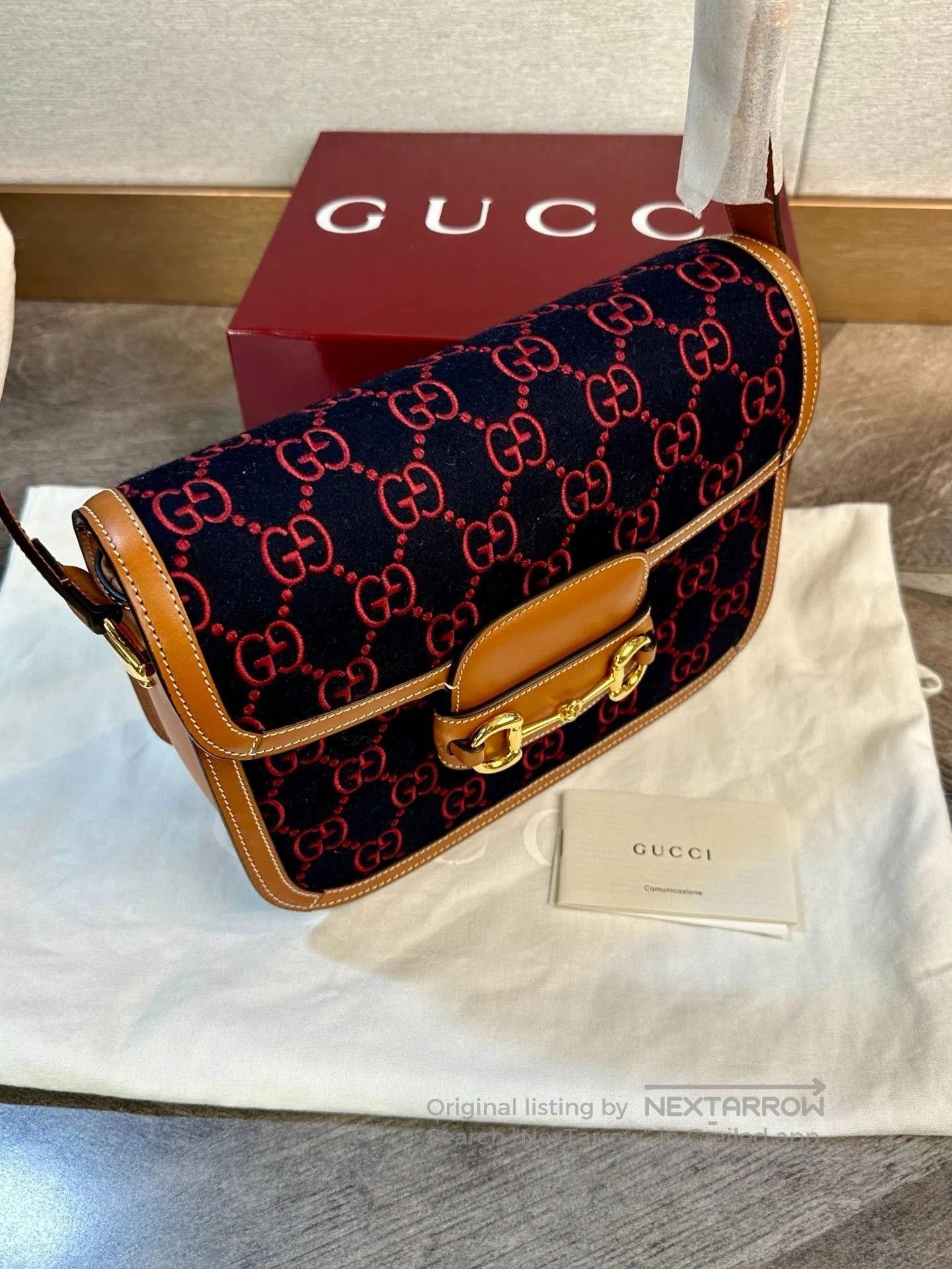 Gucci Gucci 1955 Monogram Saddle Bag. Size ONE SIZE - 3 Thumbnail