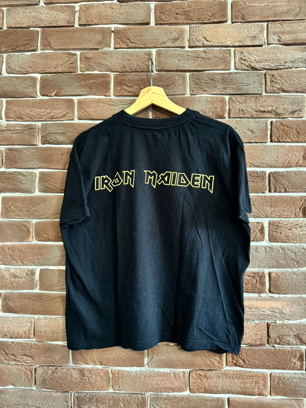 Band Tees Vintage 90s Iron Maiden Fear the dark Washed Metal Band Tee Size US L / EU 52-54 / 3 - 2 Thumbnail