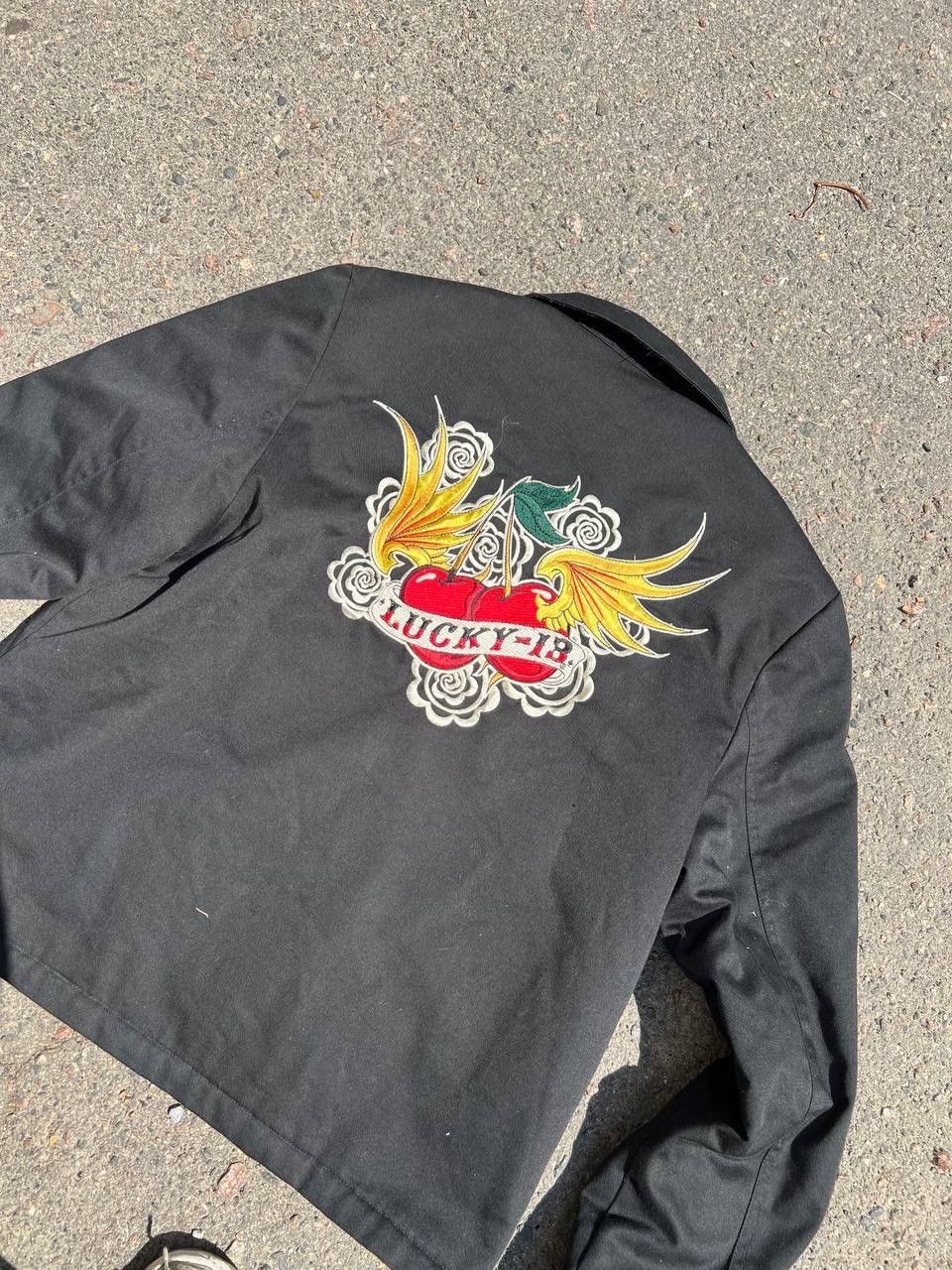 Japanese Brand × Vintage Vintage Y2K Lucky 13 Skater Rap Embroidered Bomber Size US L / EU 52-54 / 3 - 1 Thumbnail