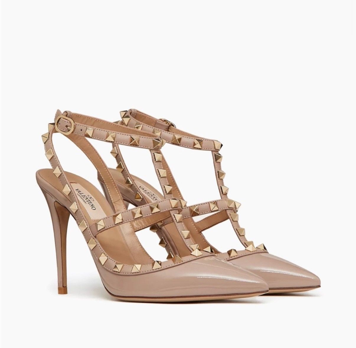 Valentino Valentino Garvani Patent Rockstud Caged Size US 9 / IT 39 - 1 Thumbnail