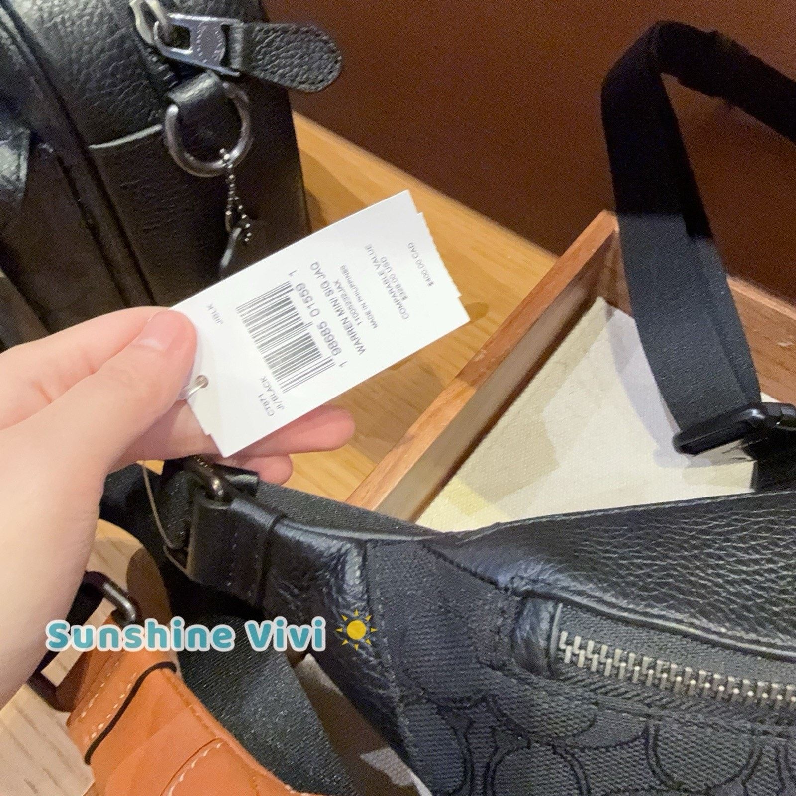 Coach NWT Coach Warren Mini Belt Bag Jacquard CT871 Black Size ONE SIZE - 2 Thumbnail
