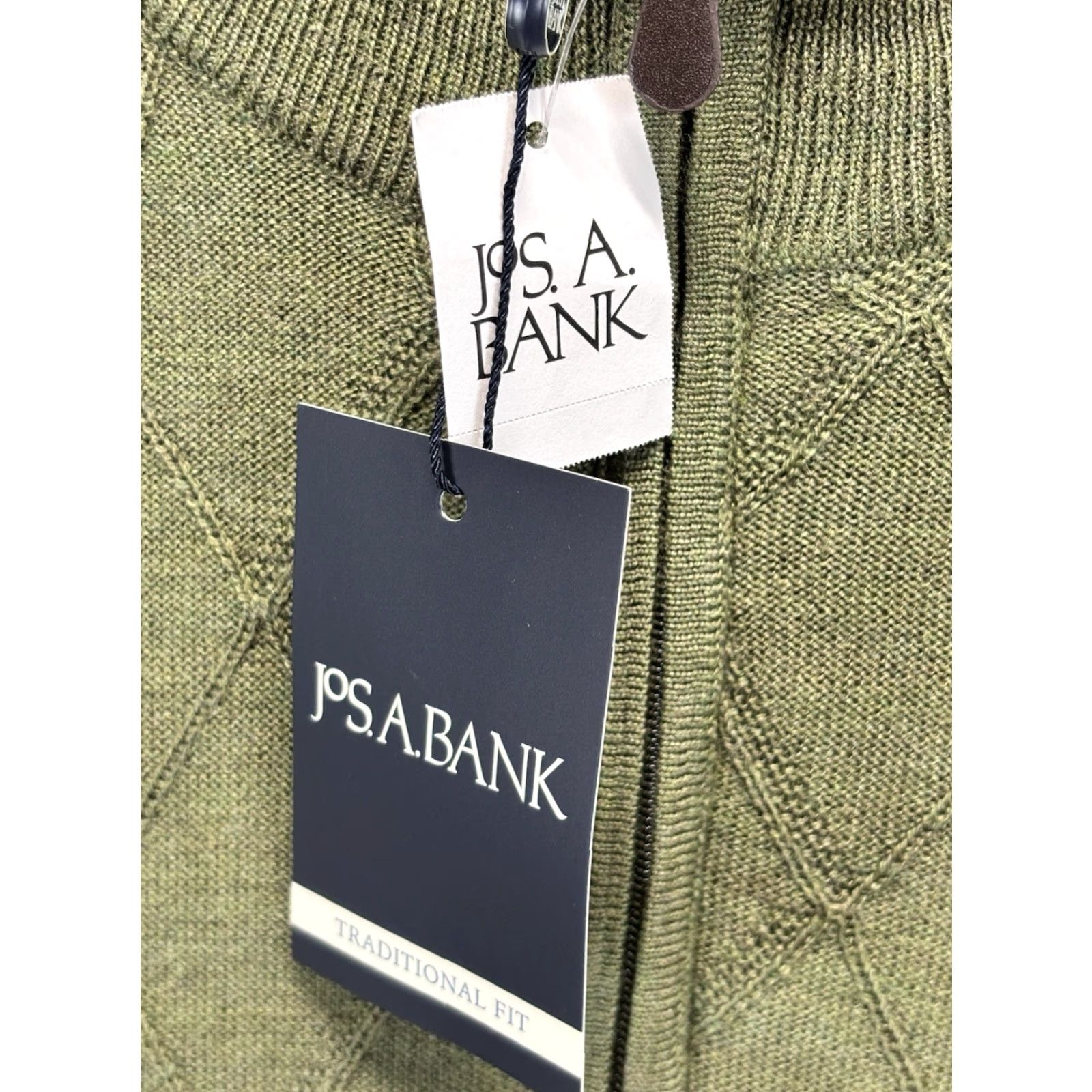 Jos. A. Bank Jos. A. Bank 1/4 Zip Sweater Mens 3XL Green Knit Pullover Big & Tall Traditional Fit Size US XXL / EU 58 / 5 - 5 Thumbnail