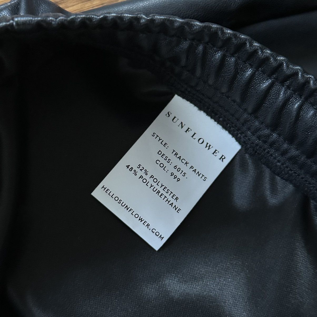Sunflower Sunflower Black Leather Pants Size US 33 - 6 Thumbnail