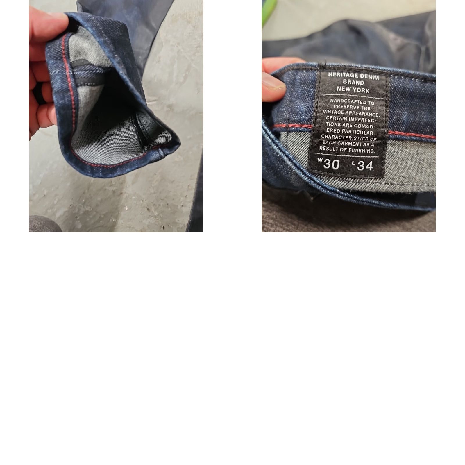 Cult Of Individuality VINTAGE Cult of Individuality Jeans 30x34 Greaser Straight Slim Stretch Japanese Selvedge Denim Blue Mens Size US 30 / EU 46 - 8 Thumbnail