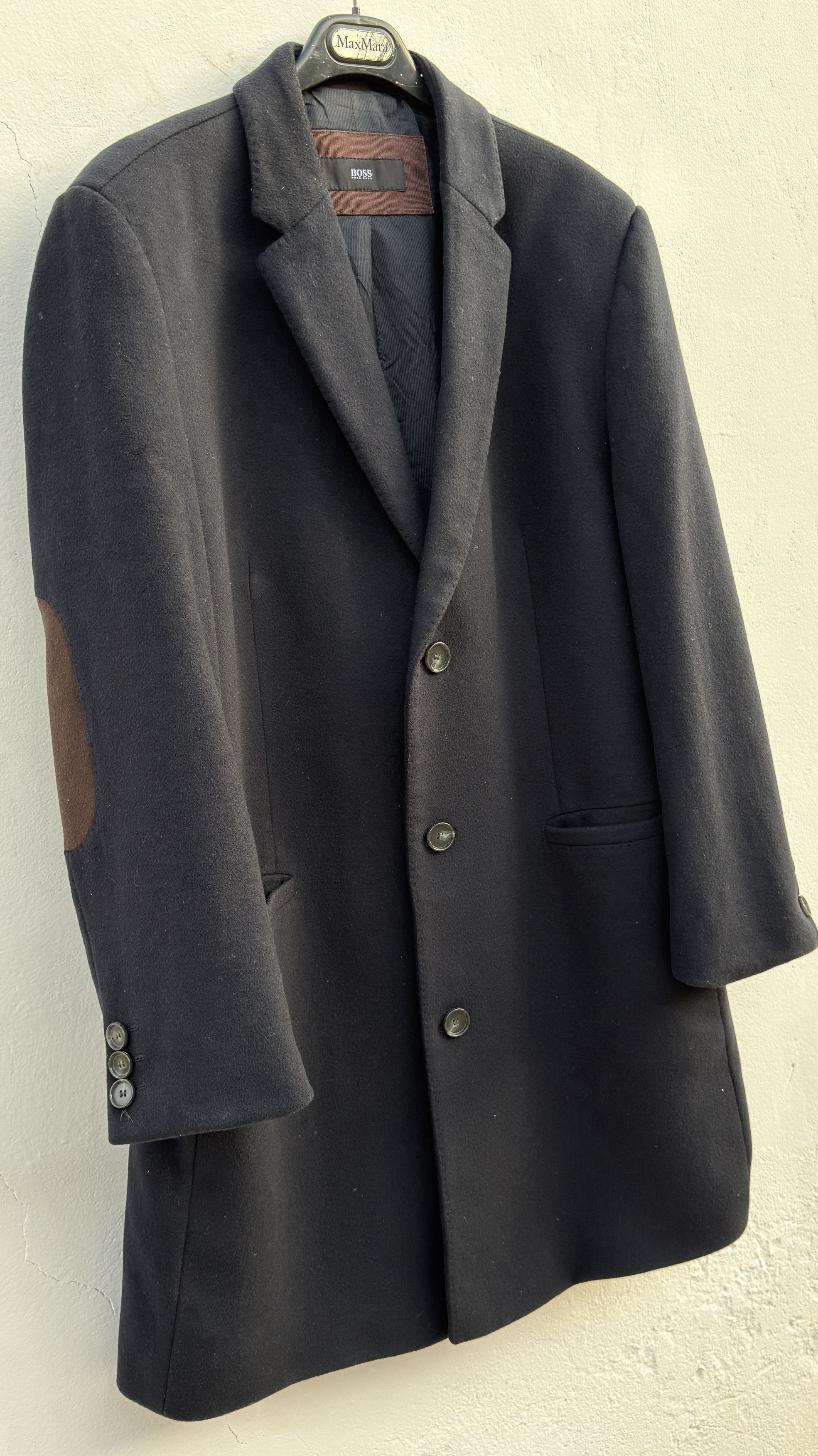 Hugo Boss 🔥 modern coat Hugoboss slim size 46R cashmere wool Size US L / EU 52-54 / 3 - 2 Thumbnail