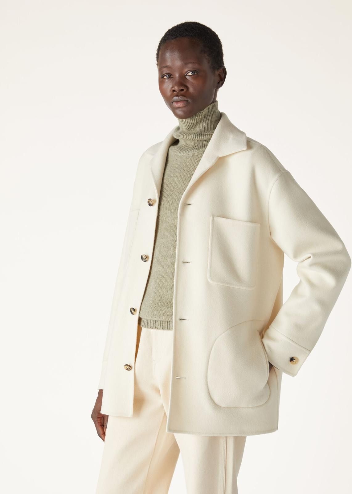 Loro Piana o1srvl11e0725 FAO6473 Jillian Over Shirt in White Size S / US 4 / IT 40 - 4 Thumbnail