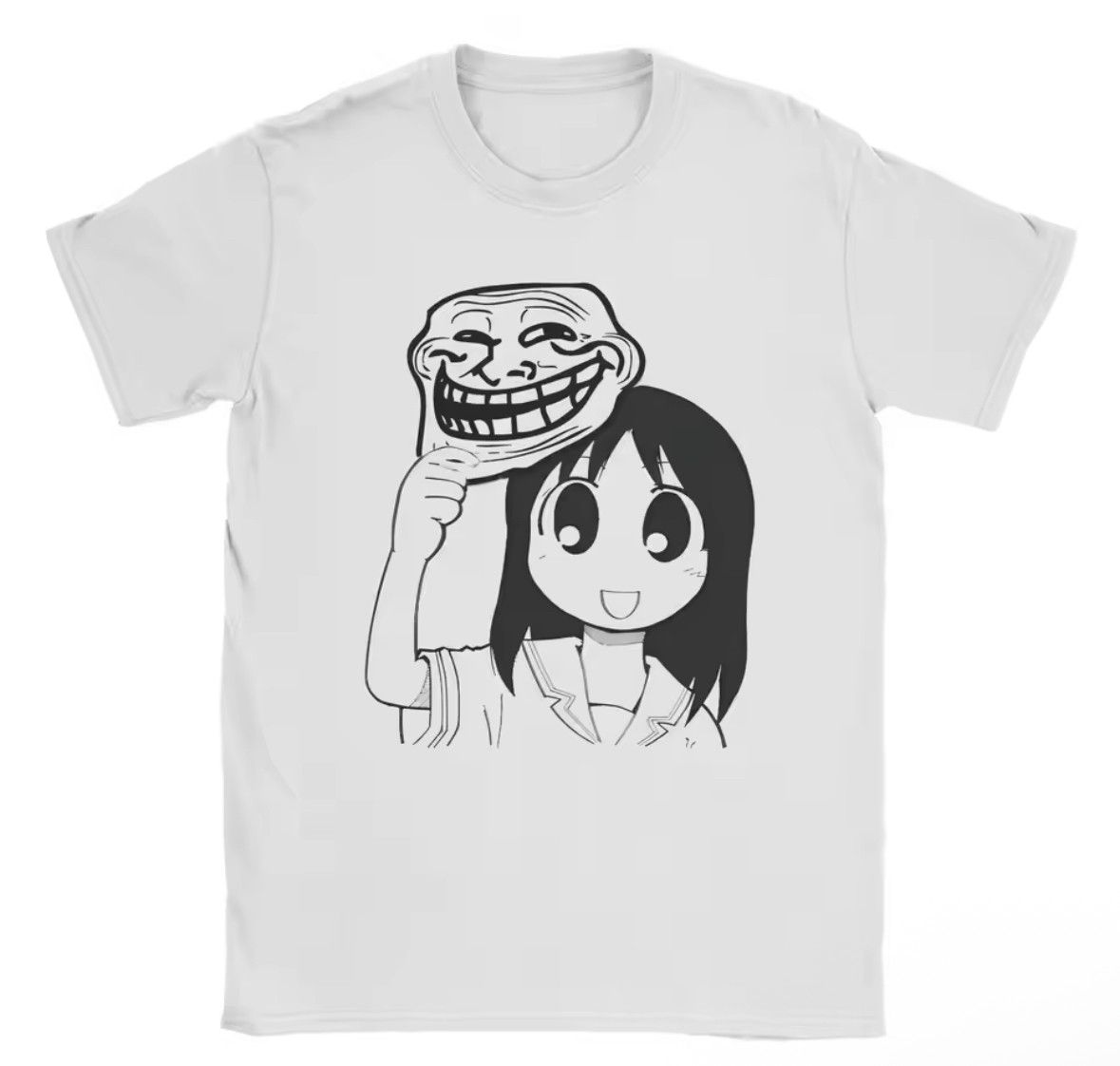 Japanese Brand Creative Troll Face Anime Osaka Ayumu Meme Trendy T-Shirt Size US XXL / EU 58 / 5 - 1 Thumbnail
