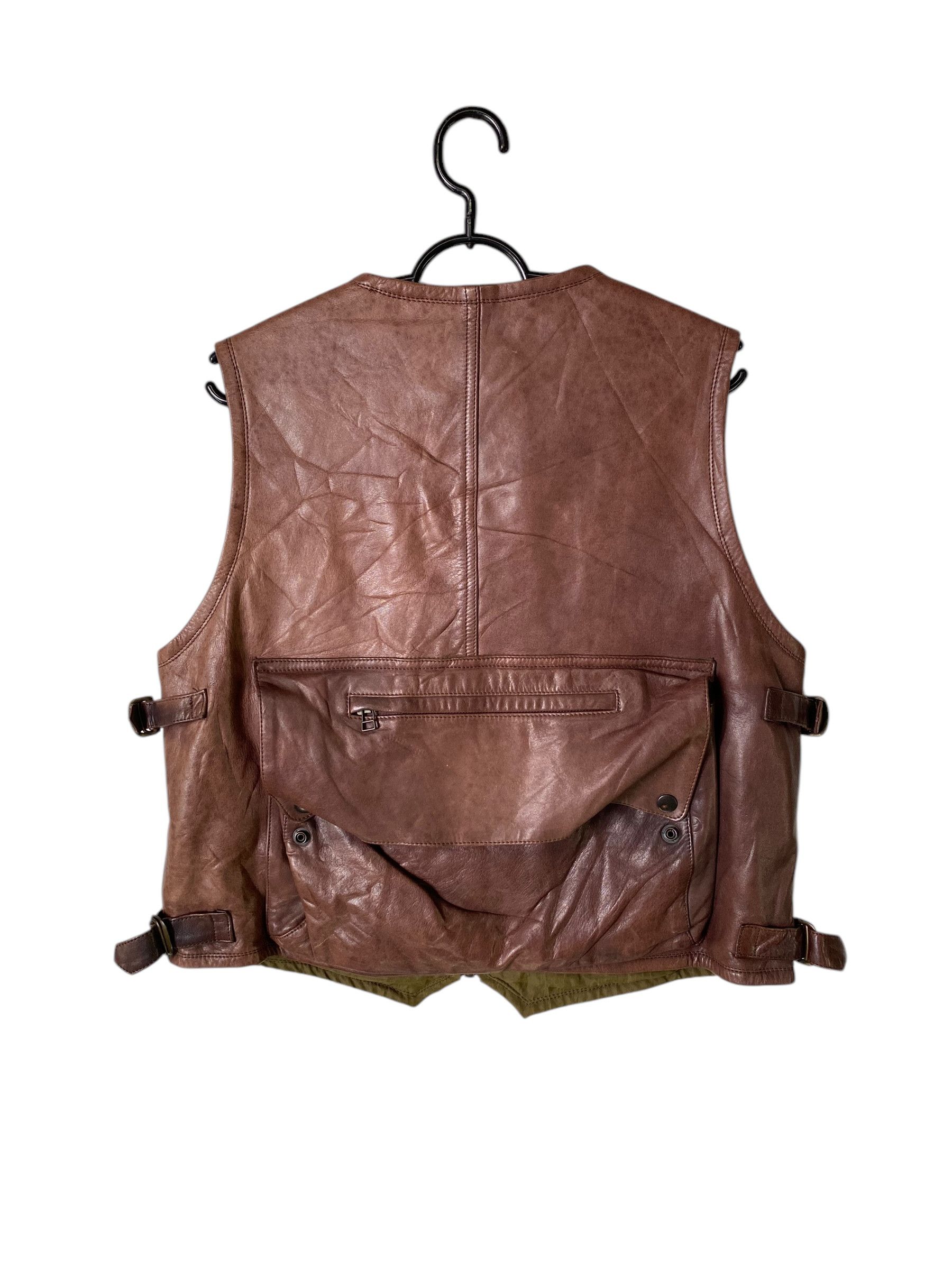 Genuine Leather 2000s Harold's Gear tactical horsehide leather vest Size US S / EU 44-46 / 1 - 2 Thumbnail