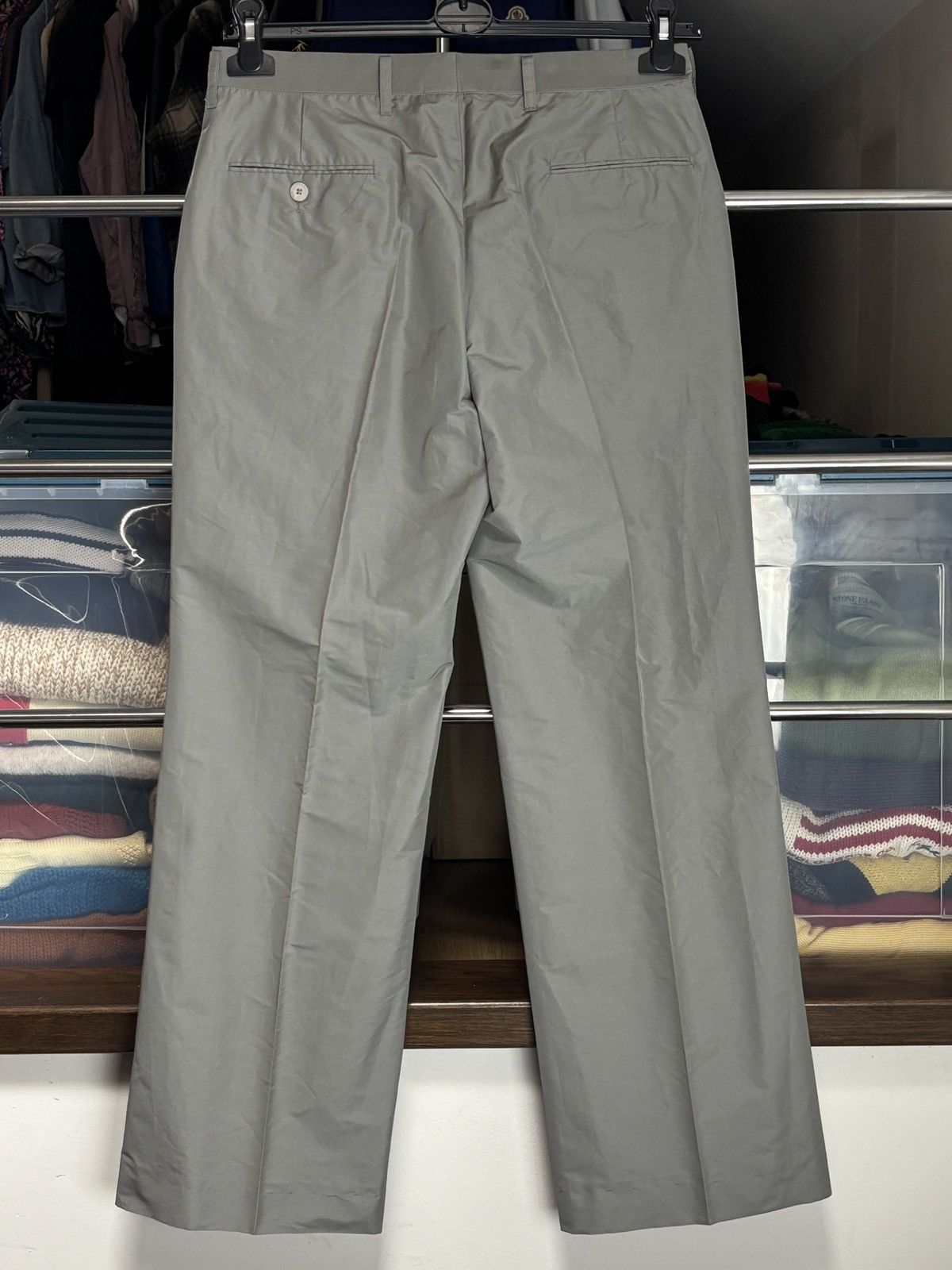 Jil Sander Jil Sander Vintage Wide Leg Crease Casual Chino Pants Size 26" / US 2 / IT 38 - 4 Thumbnail