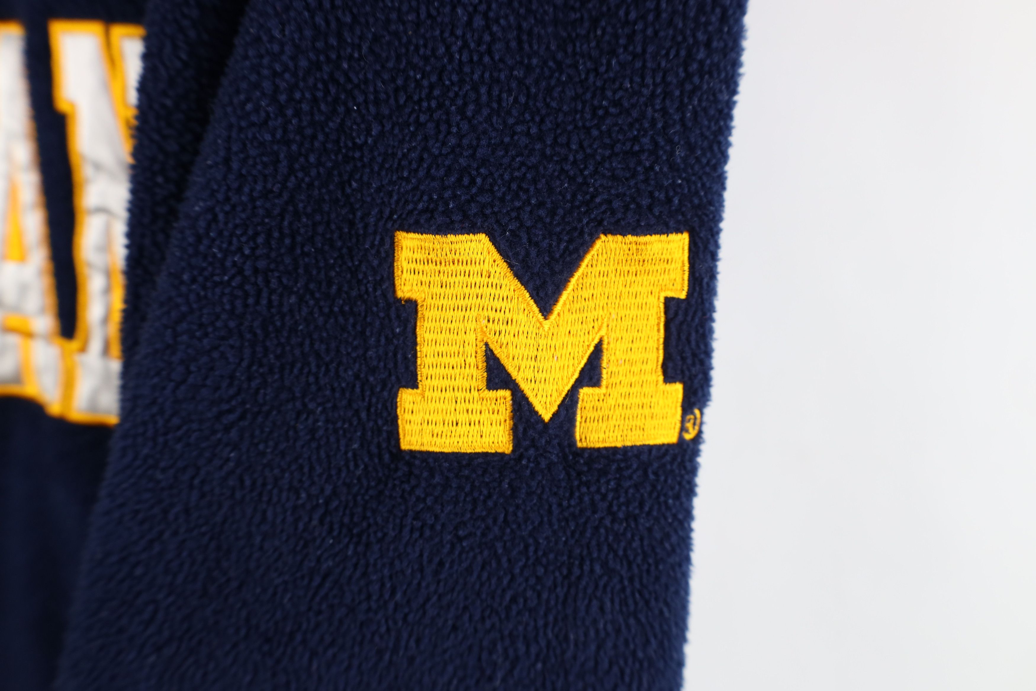 Starter Vintage 90s Starter of Michigan Full Zip Fleece Hoodie Blue Size US XL / EU 56 / 4 - 4 Thumbnail