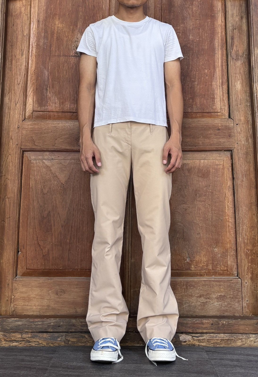 Prada FREE TAX! 2000s Slim Flared Trousers Size US 28 / EU 44 - 1 Thumbnail