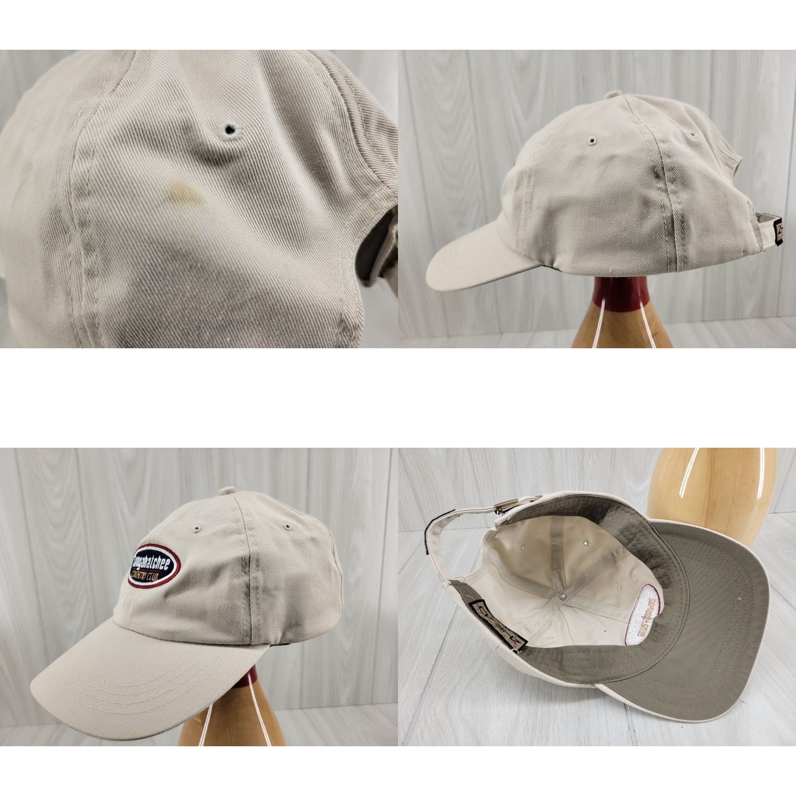 Vintage Ahead Saugahatchee Country Club Hat Golf Hat Men Adj Khaki Golf Hat Vintage No N/A Size ONE SIZE - 8 Thumbnail