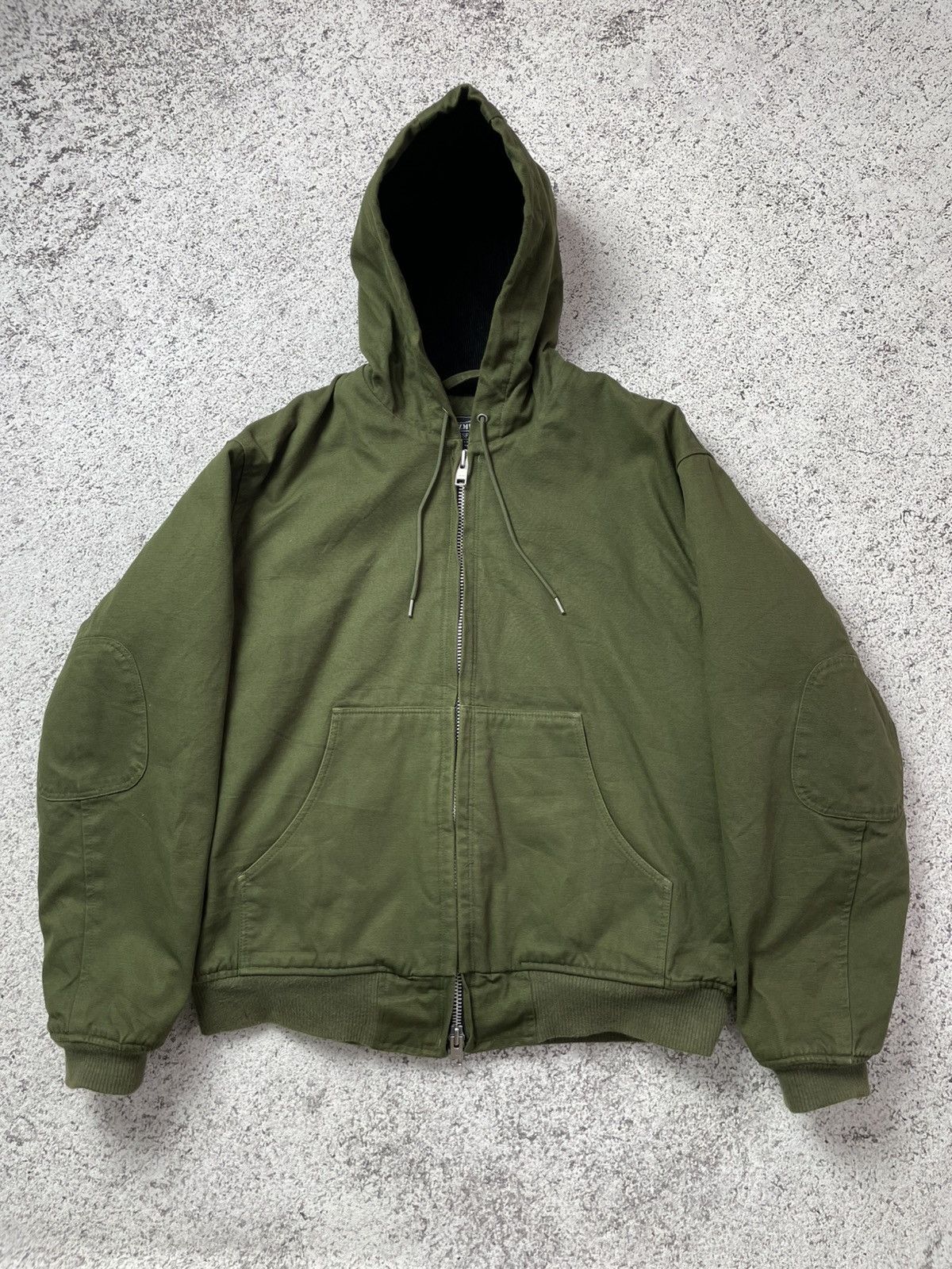 Vintage Vintage Moss Green Frizmwork Quilted Hooded Active Jacket Size US M / EU 48-50 / 2 - 1 Thumbnail
