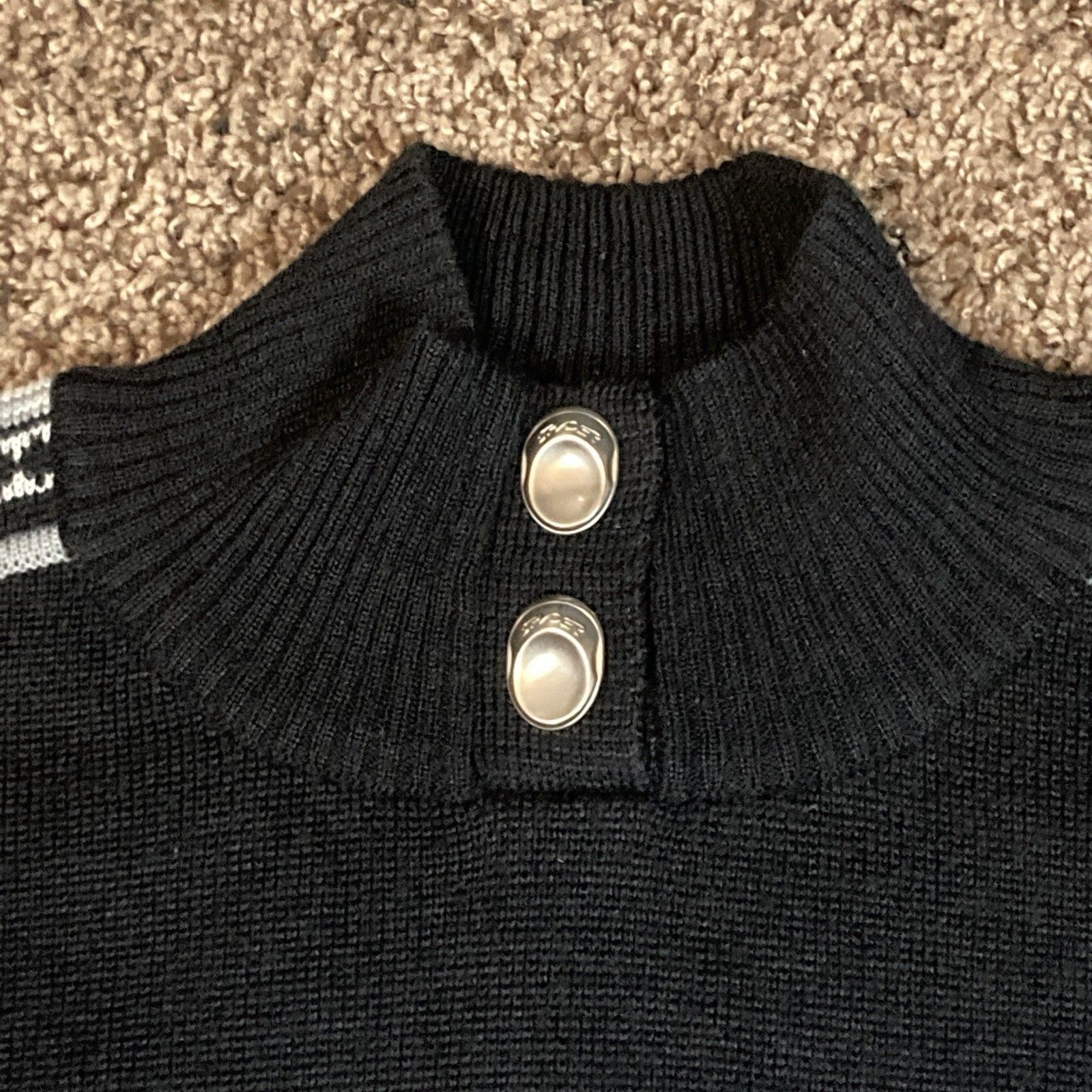 Spyder VTG Spyder Wool Blend Turtleneck Sweater Black Nordic Size M / US 6-8 / IT 42-44 - 4 Thumbnail