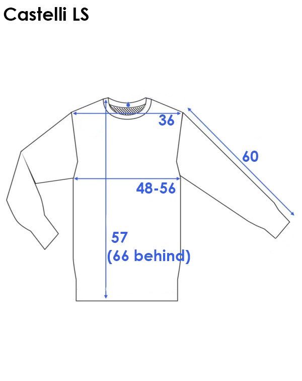 Bicycle Castelli Puro Jersey Long Sleeve Mens Size M Size US M / EU 48-50 / 2 - 16 Thumbnail