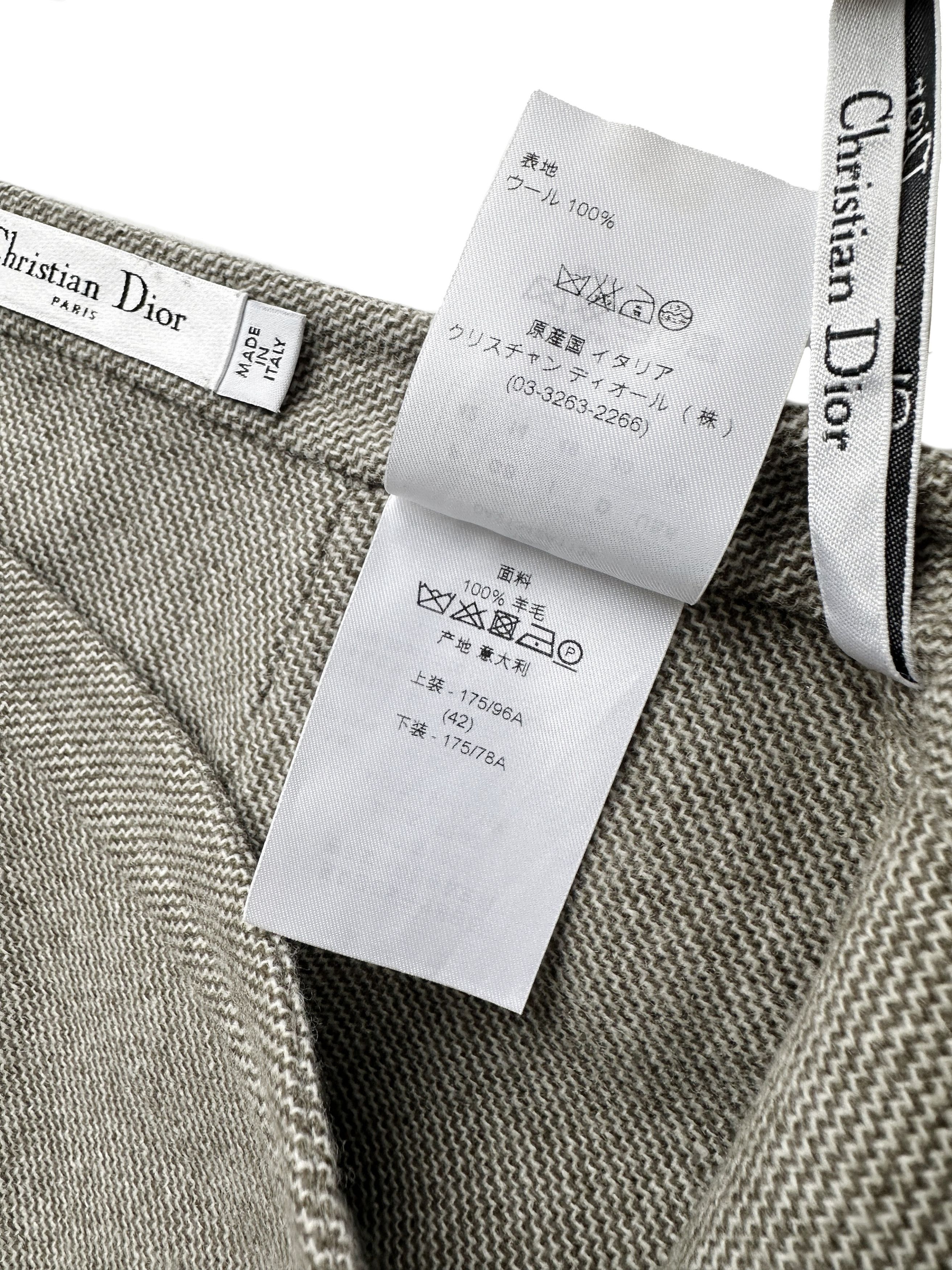 Christian Dior Monsieur × Dior × John Galliano Christian Dior ecru melange wool skirt Size 30" / US 8 / IT 44 - 7 Thumbnail