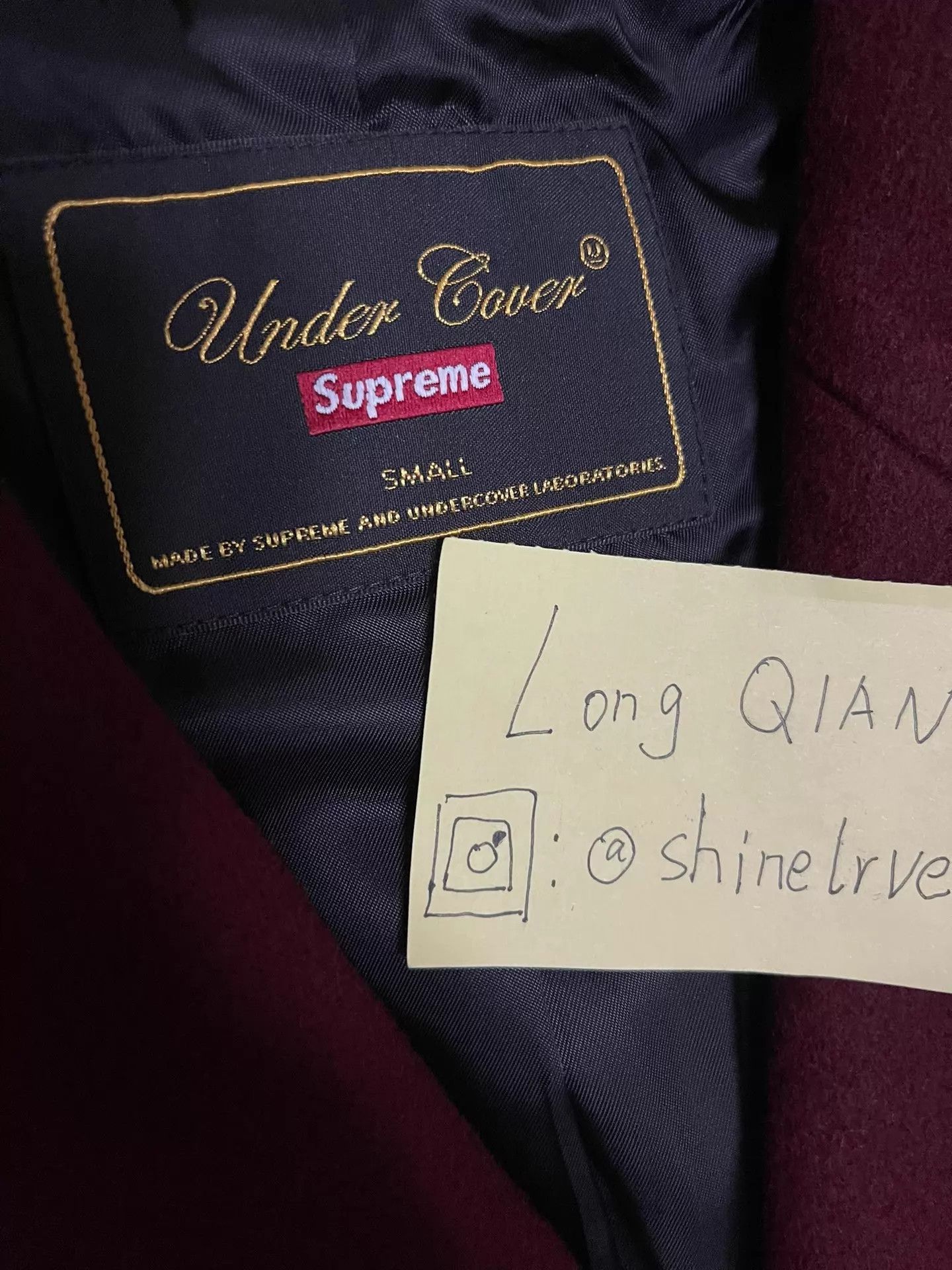Supreme Supreme undercover uc wool coat burgundy S (M-L) new Size US S / EU 44-46 / 1 - 4 Thumbnail