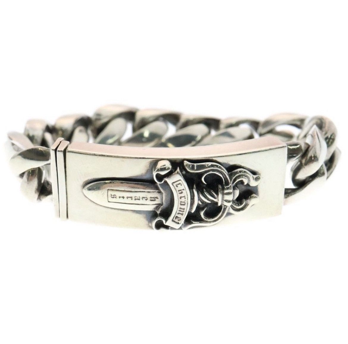 Chrome Hearts Chrome Hearts Old ID Dagger Link Bracelet Silver Size ONE SIZE - 1 Thumbnail