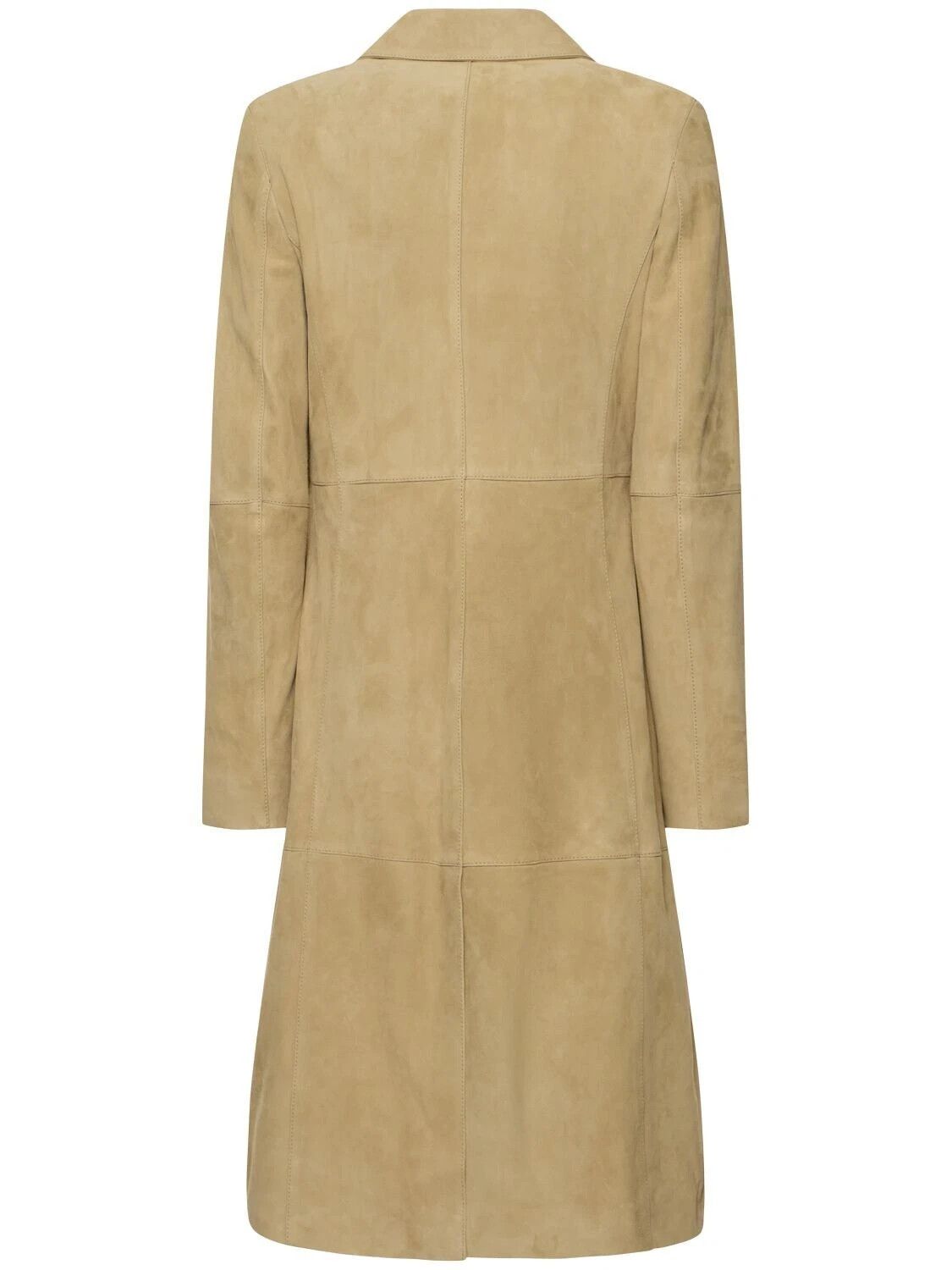 Stone Island TOTEME Beige Suede Coat New & Authentic Size XXS / US 00 / IT 34 - 2 Thumbnail