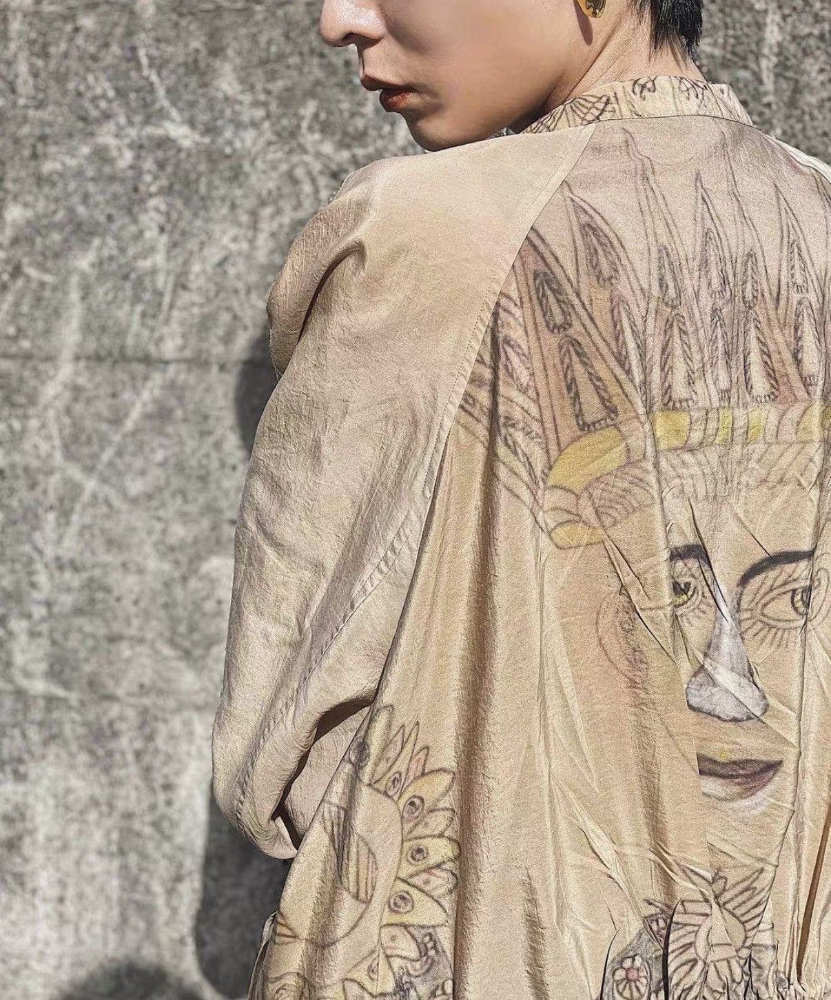 Lemaire Lemaire 21SS Martin Ramirez Artist Printed Silk Shirt J31 Size US S / EU 44-46 / 1 - 8 Thumbnail