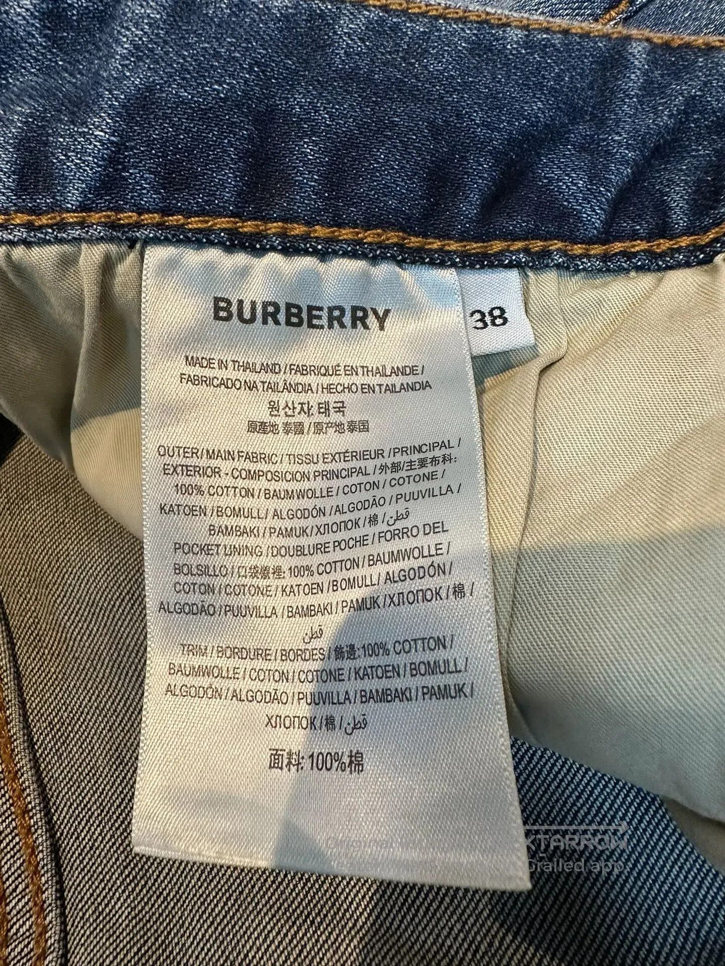 Burberry Burberry Women's Jeans. Size 37" - 8 Thumbnail