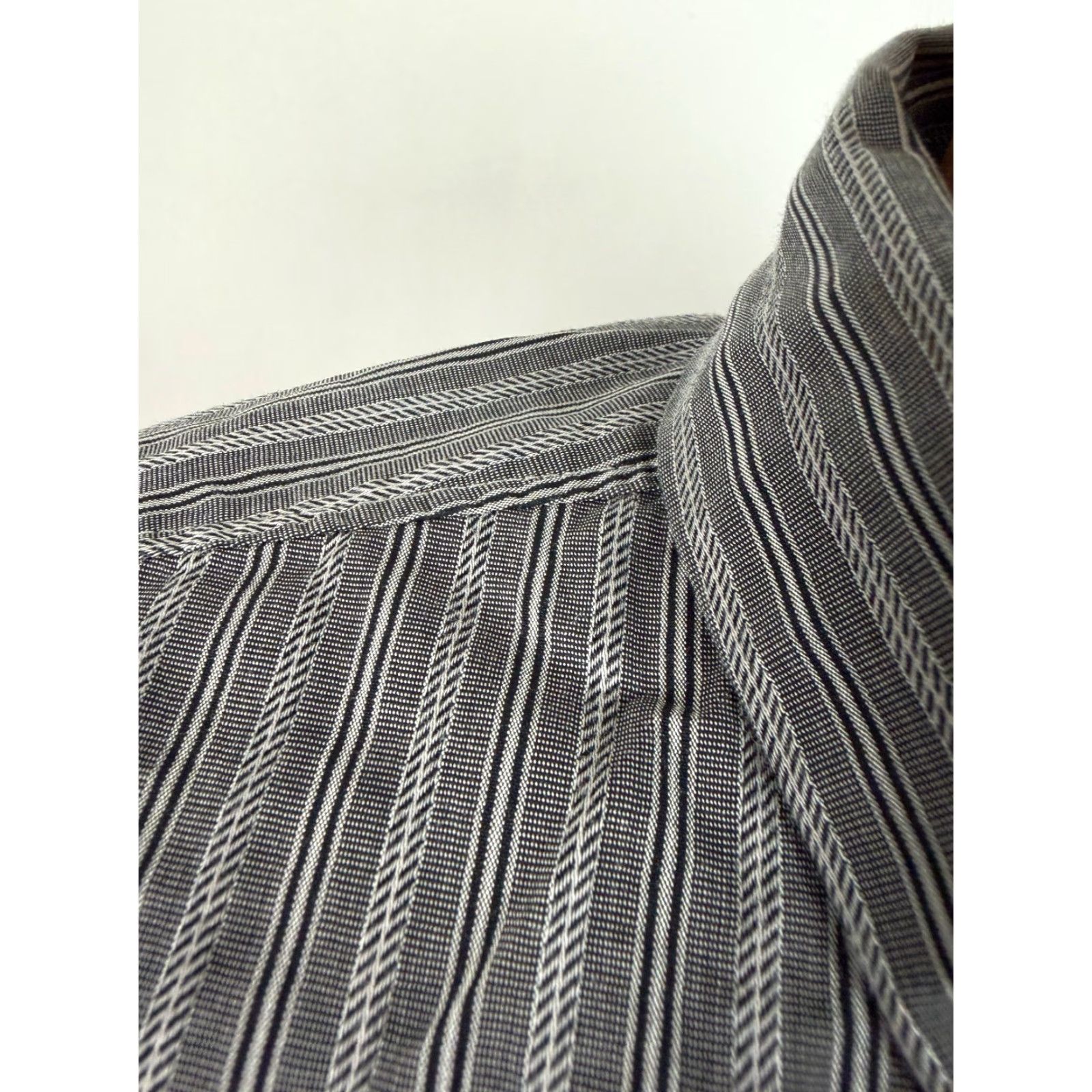 Vintage VINTAGE Structure Shirt Men L Black Striped Button-Up 90s Y2K Preppy Casual/Workwear Mens Size US L / EU 52-54 / 3 - 5 Thumbnail