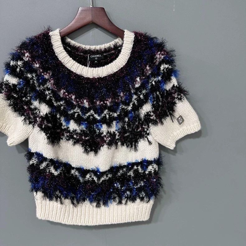 Chanel Chanel Autumn and winter colorful bright line cashmere shor Size XS / US 0-2 / IT 36-38 - 2 Thumbnail