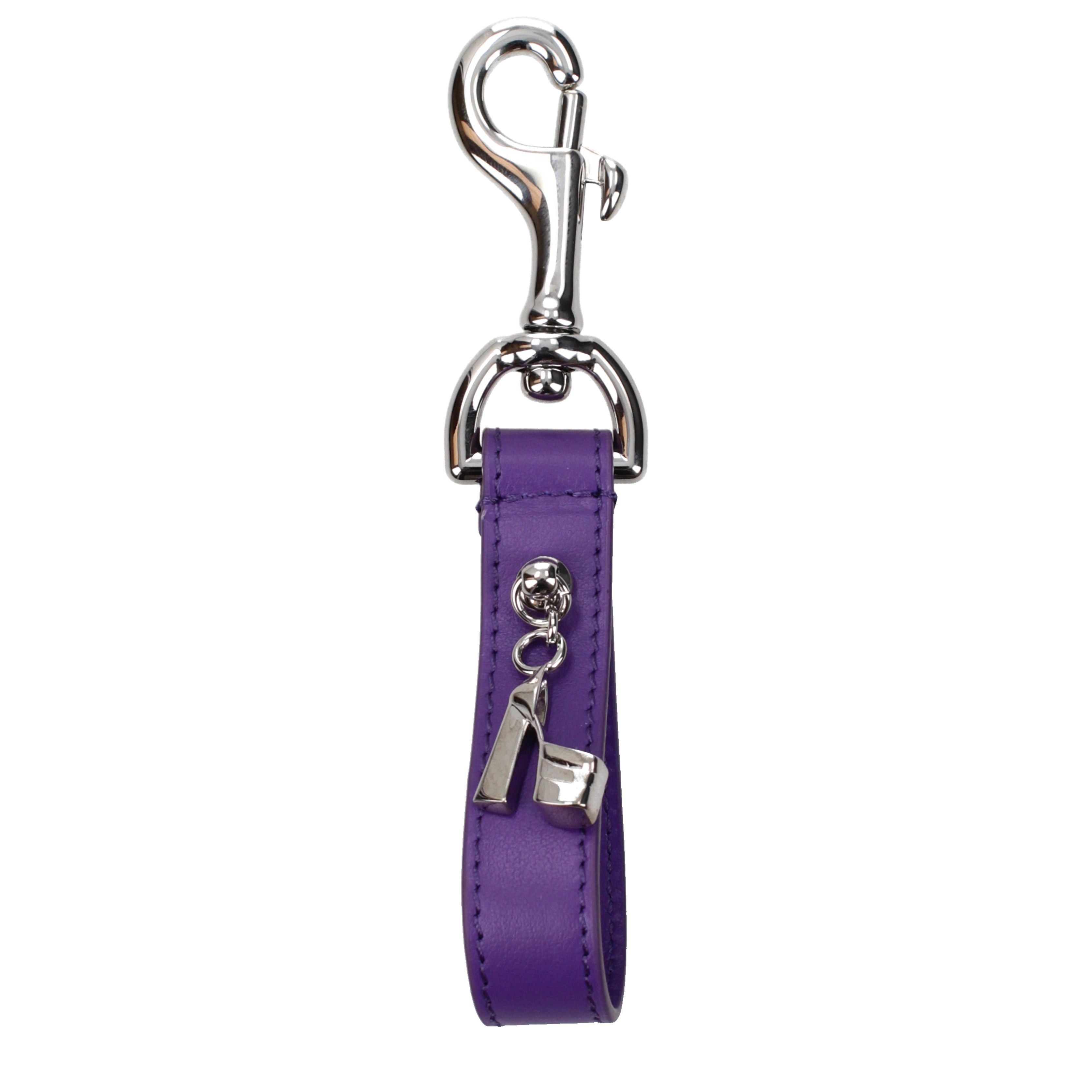 Versace Versace Keychain Women Leather Violet Size ONE SIZE - 1 Preview