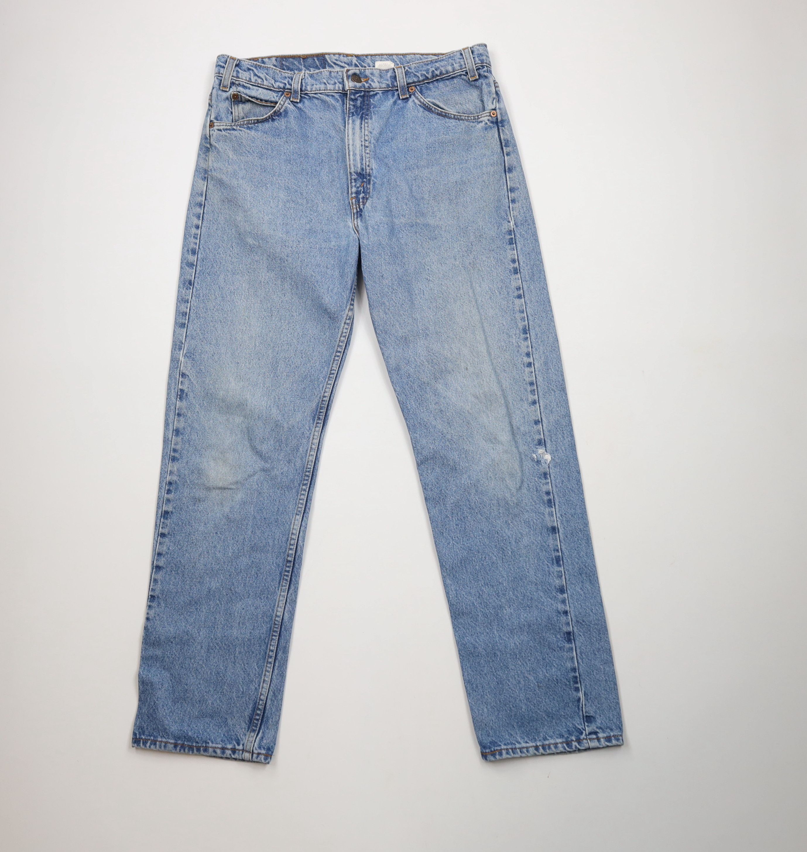 Levi's × Vintage Vintage 90s Levis 505 Orange Tab Regular Straight Leg Jeans Size US 34 / EU 50 - 1 Thumbnail