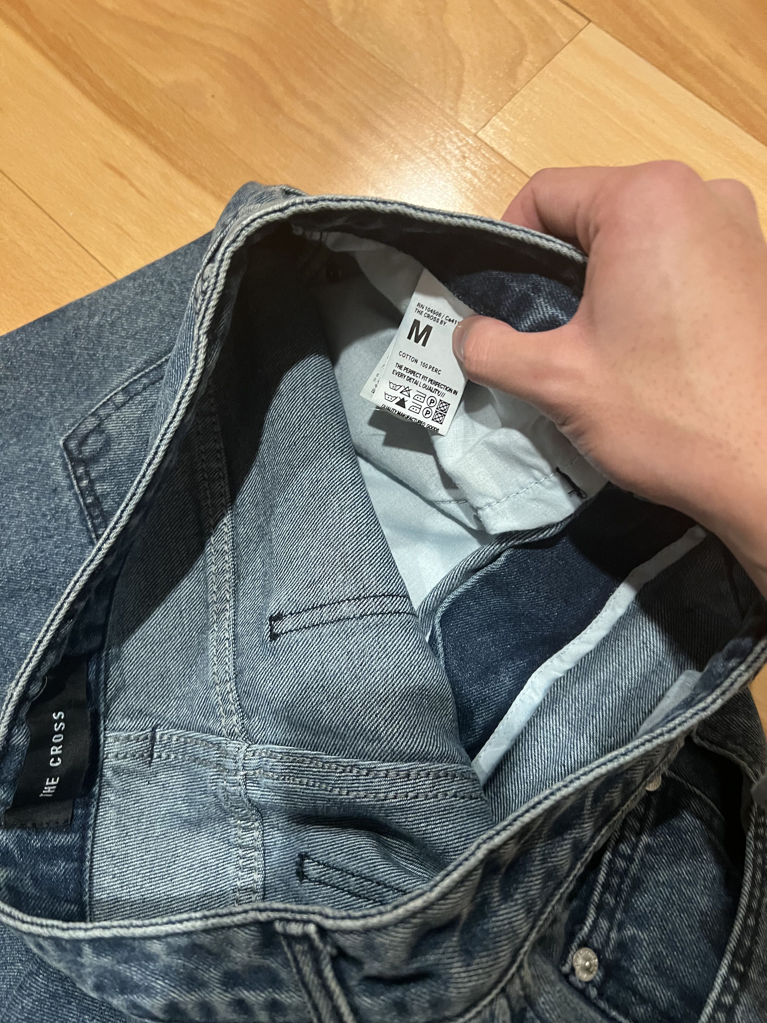 Other THE CROSS X Design Wide Denim Pants Size US 34 / EU 50 - 4 Thumbnail