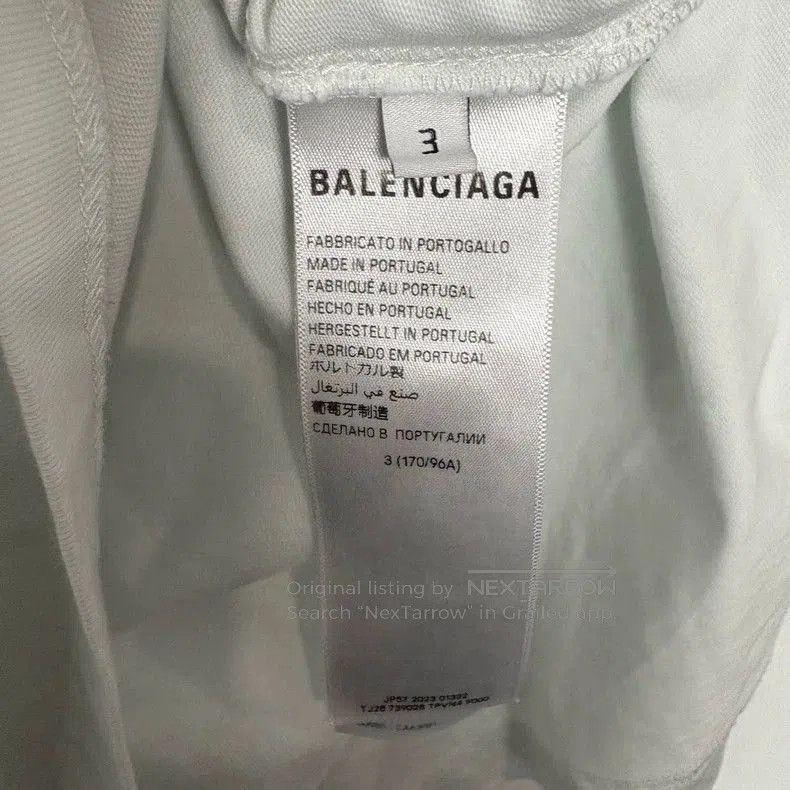Balenciaga Balenciaga SS24 Logo Label Short Sleeve T-Shirt. Size US XL / EU 56 / 4 - 4 Thumbnail