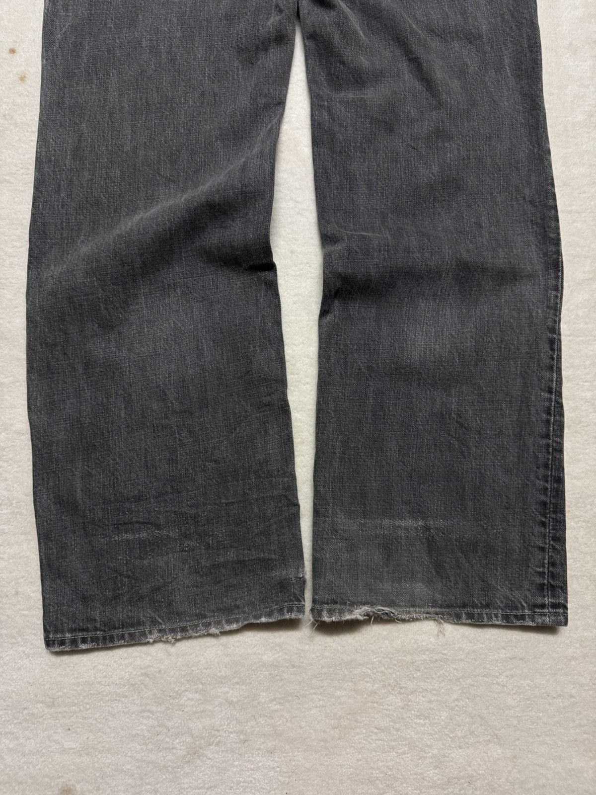 Japanese Brand 🔥OFFER🔥VINTAGE JAPANESE BAGGY THRASHED JEANS Size US 31 - 13 Thumbnail