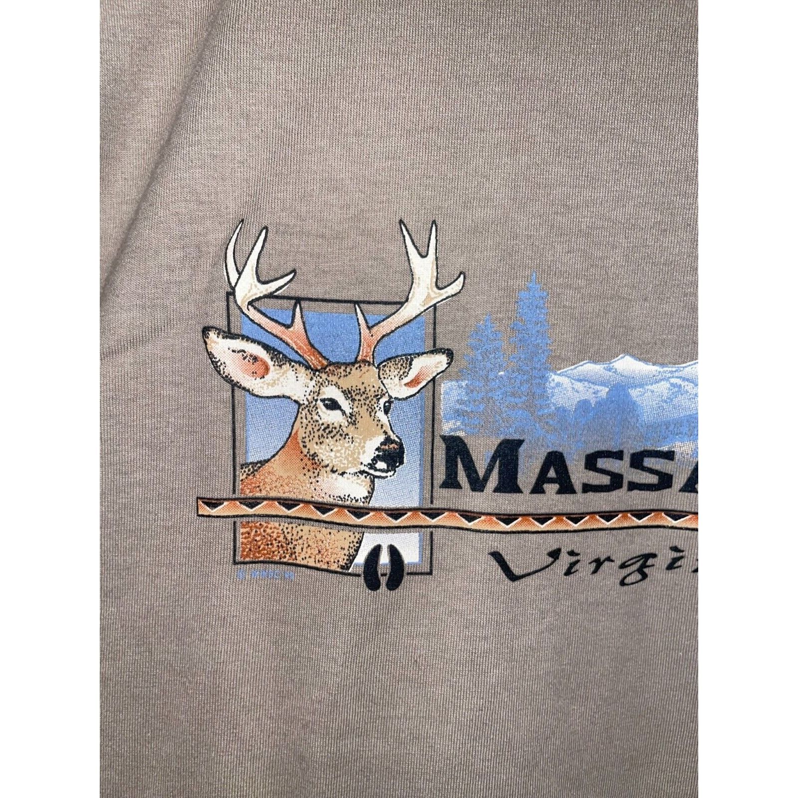 Jerzees Vintage Massanutten Shirt Virginia Deer Buck Tee VTG 90s M Size US M / EU 48-50 / 2 - 3 Thumbnail