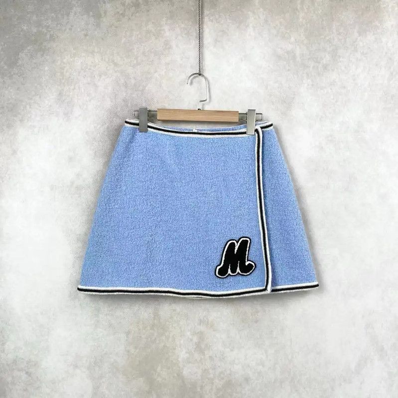 Miu Miu Miu Miu Blue Women's Skirt 0089 Size 28" / US 6 / IT 42 - 1 Thumbnail