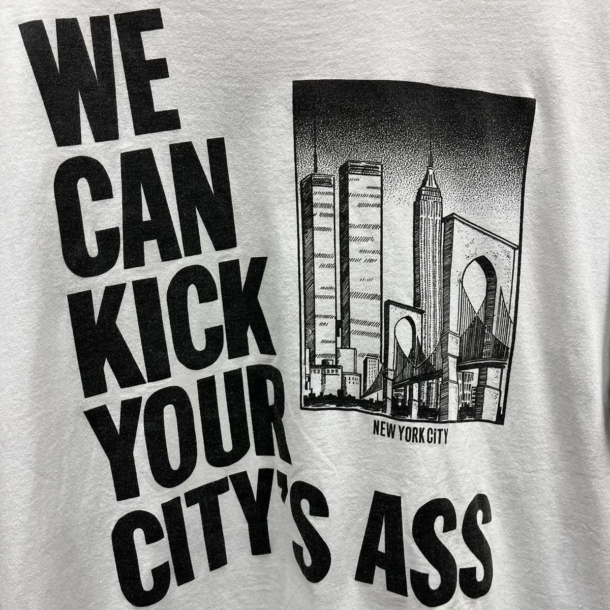 Vintage Vintage 90s New York City NYC NY Kick Your City's A** Tee XL Size US XL / EU 56 / 4 - 2 Thumbnail