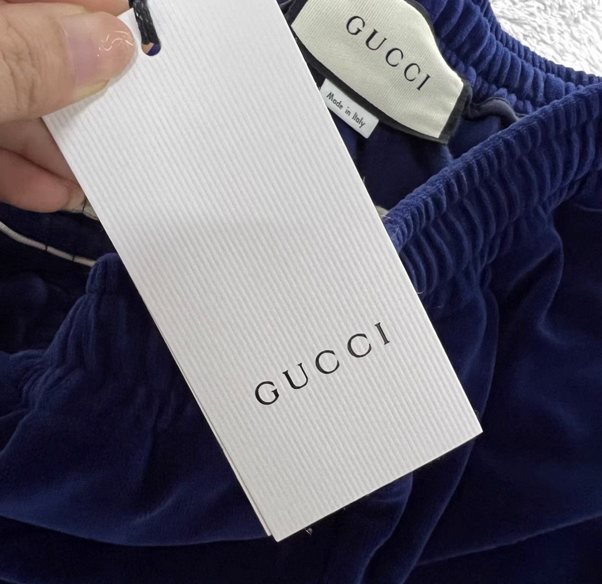 Gucci Gucci Blue Velvet Side GG Track Pants J41 Size US 32 / EU 48 - 4 Thumbnail