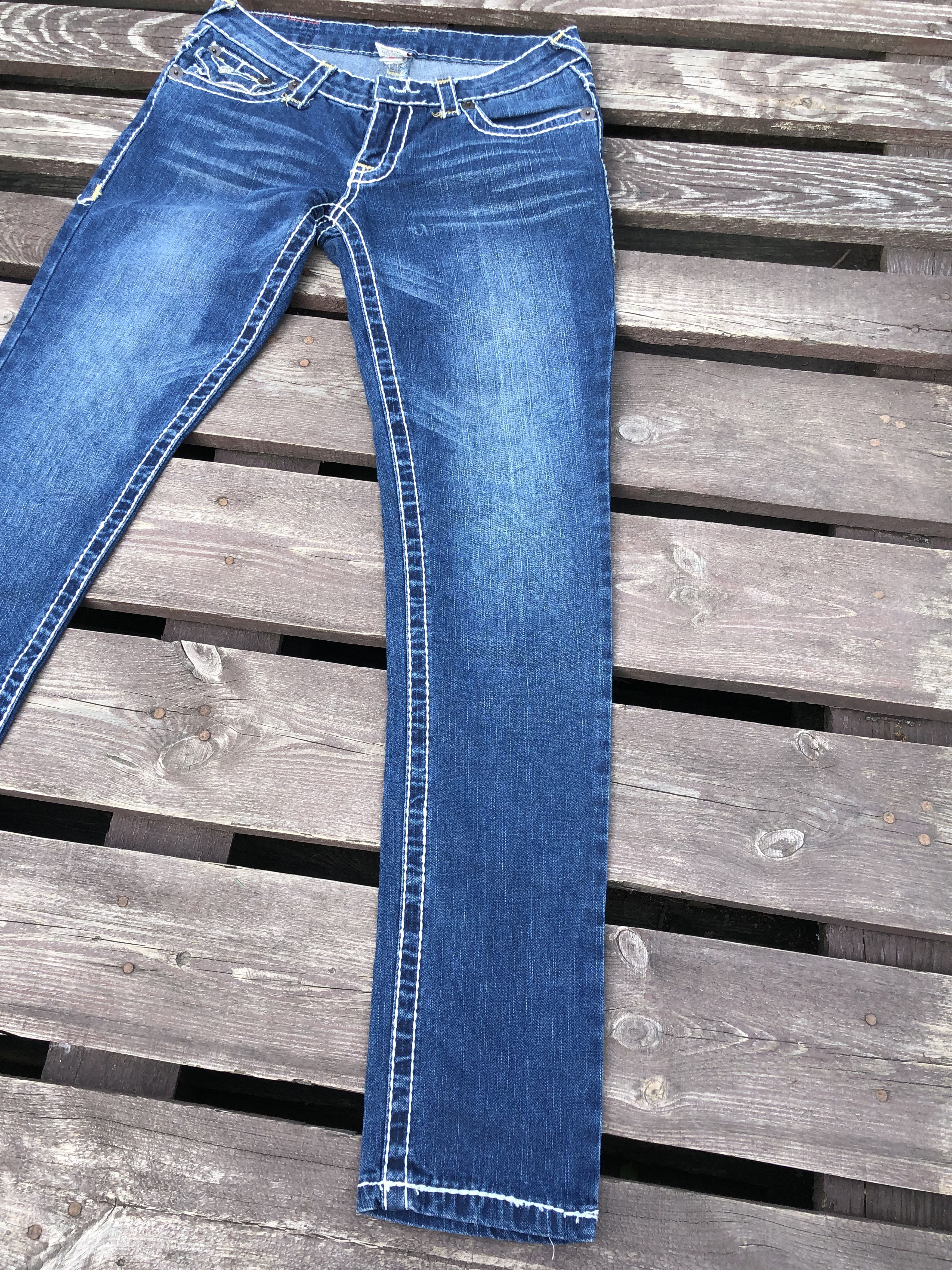 True Religion True Religion Y2K Vintage Johnny Big T Denim Jeans Size 29 Size 29" - 9 Thumbnail