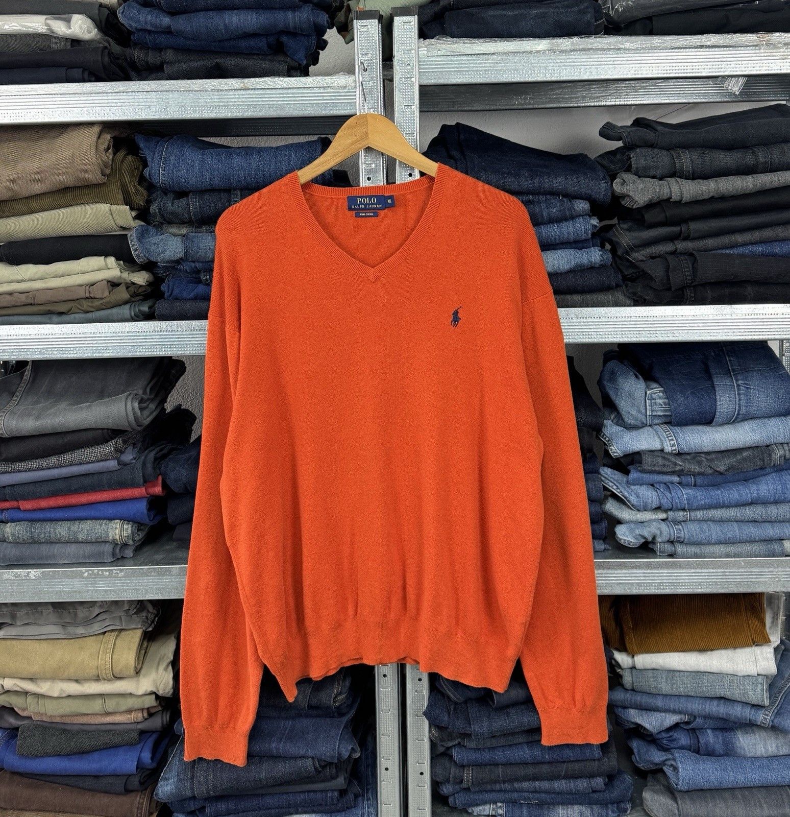 Polo Ralph Lauren Polo Ralph Lauren Cotton Crewneck Pullover Sweater Size US XXL / EU 58 / 5 - 1 Thumbnail