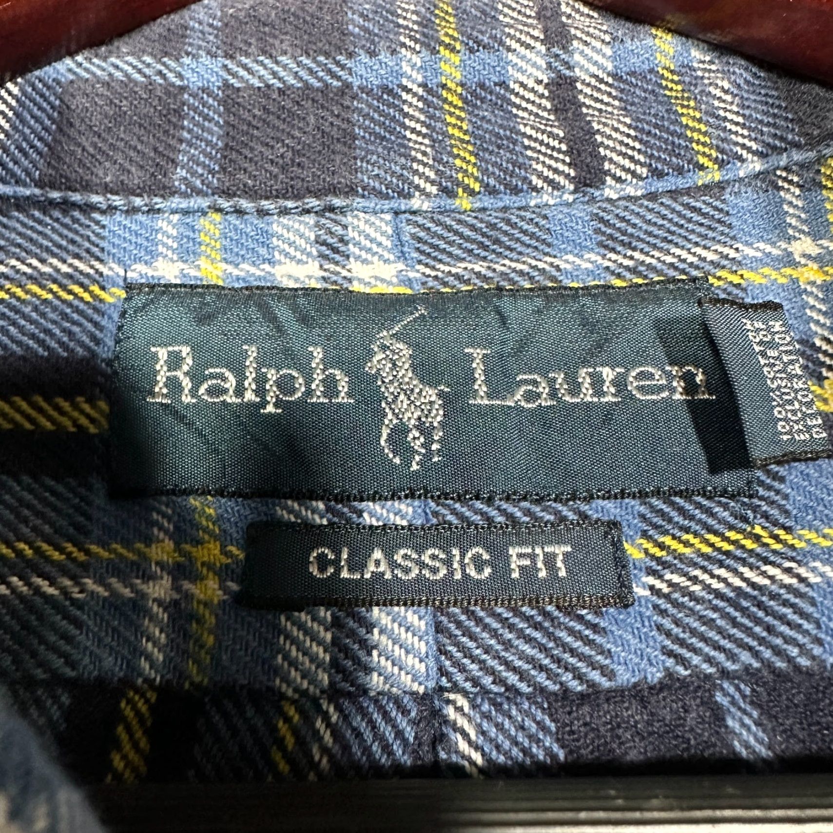 Ralph Lauren Ralph Lauren Shirt Mens XL Classic Fit Blue Plaid Cotton Flannel Button Down Size US XL / EU 56 / 4 - 6 Thumbnail