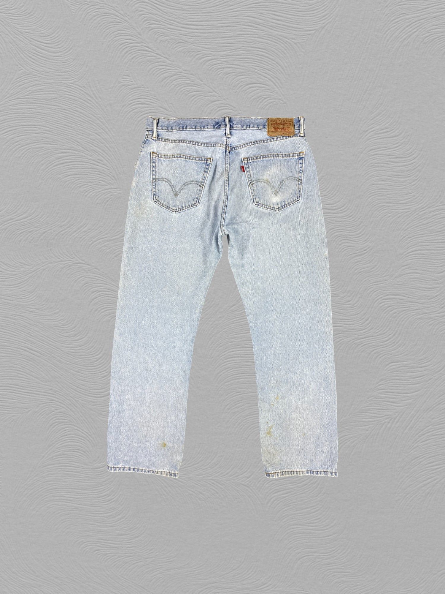Levi's Light Blue Wash Vintage Levi's 505 35x29.5 Denim -JN1761 Size US 37 - 2 Thumbnail
