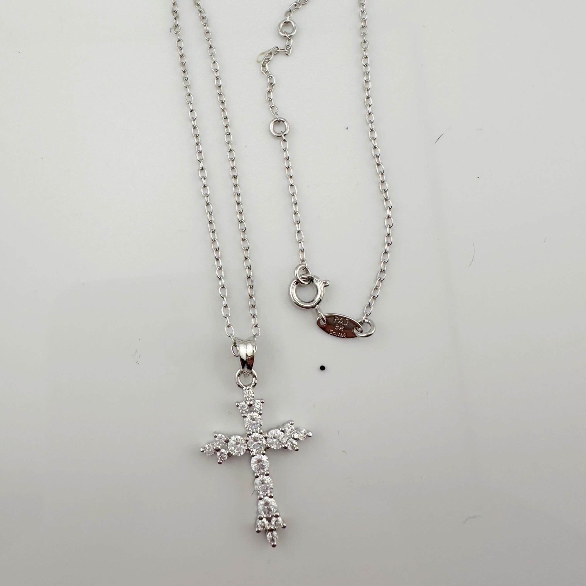 Other Beautiful Cross Pendant with Shining White Gemstones Size ONE SIZE - 7 Thumbnail