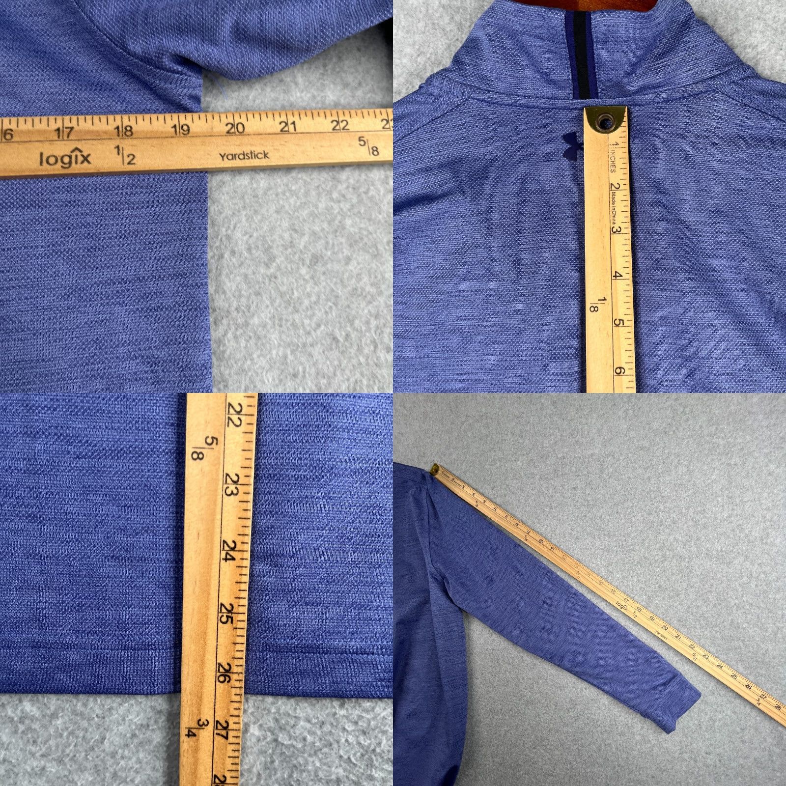 Under Armour Under Armour Golf 1/2 Zip Shirt Small Purple Long Sleeve Mens Size US S / EU 44-46 / 1 - 8 Thumbnail