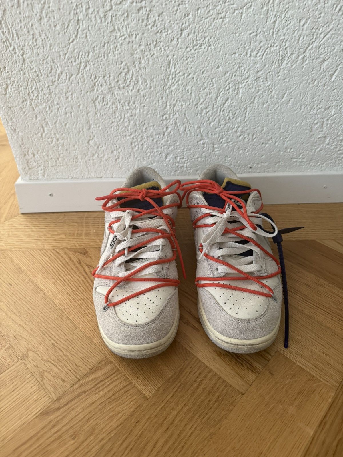 Nike × Off-White Nike x Off-White Dunk Low “Lot 13“ Size US 9.5 / EU 42-43 - 3 Thumbnail