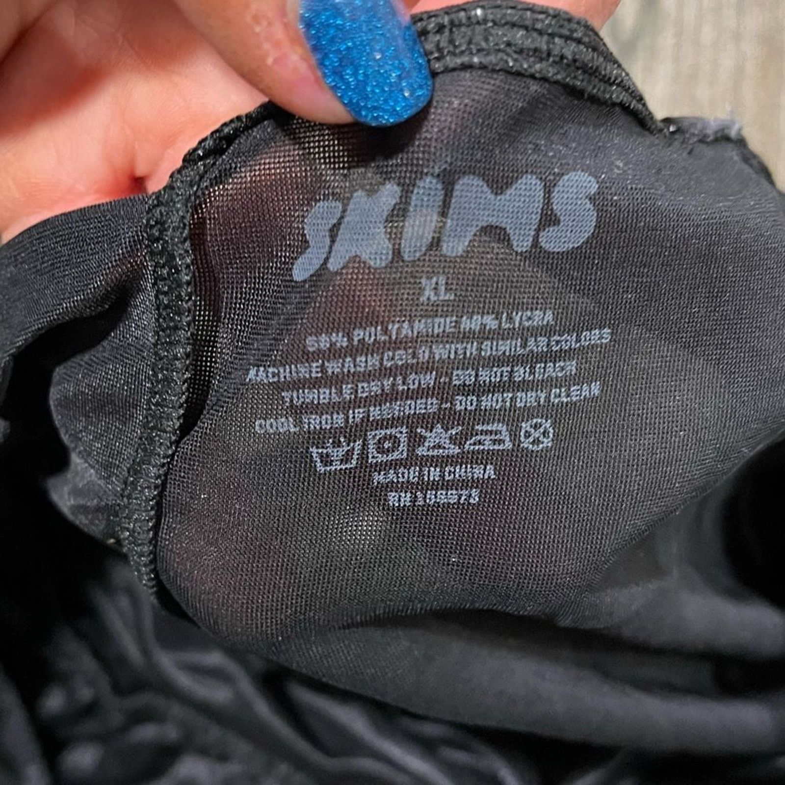 SKIMS NWOT Skims Barely There Bodysuit Brief Onyx Size XL Size ONE SIZE - 3 Thumbnail