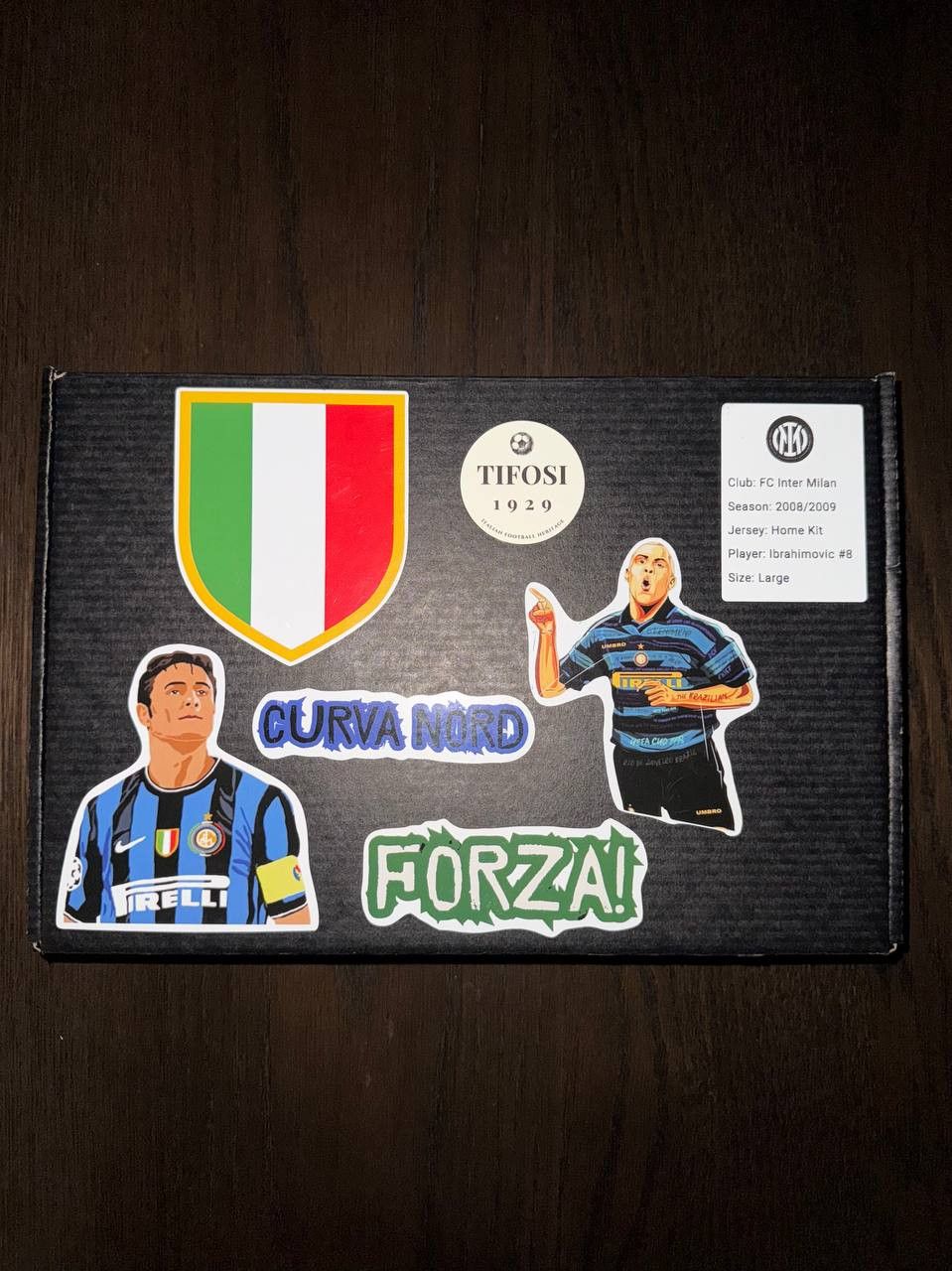 Nike Inter Milan 08/09 Home Kit #Ibrahimović 8 L + Player Card Size US L / EU 52-54 / 3 - 17 Thumbnail